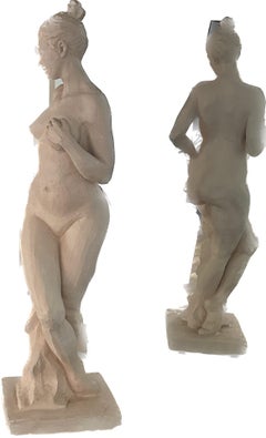 Nude Figure, Sculpture, Ceramic Handmade by Garo, One of a Kind
