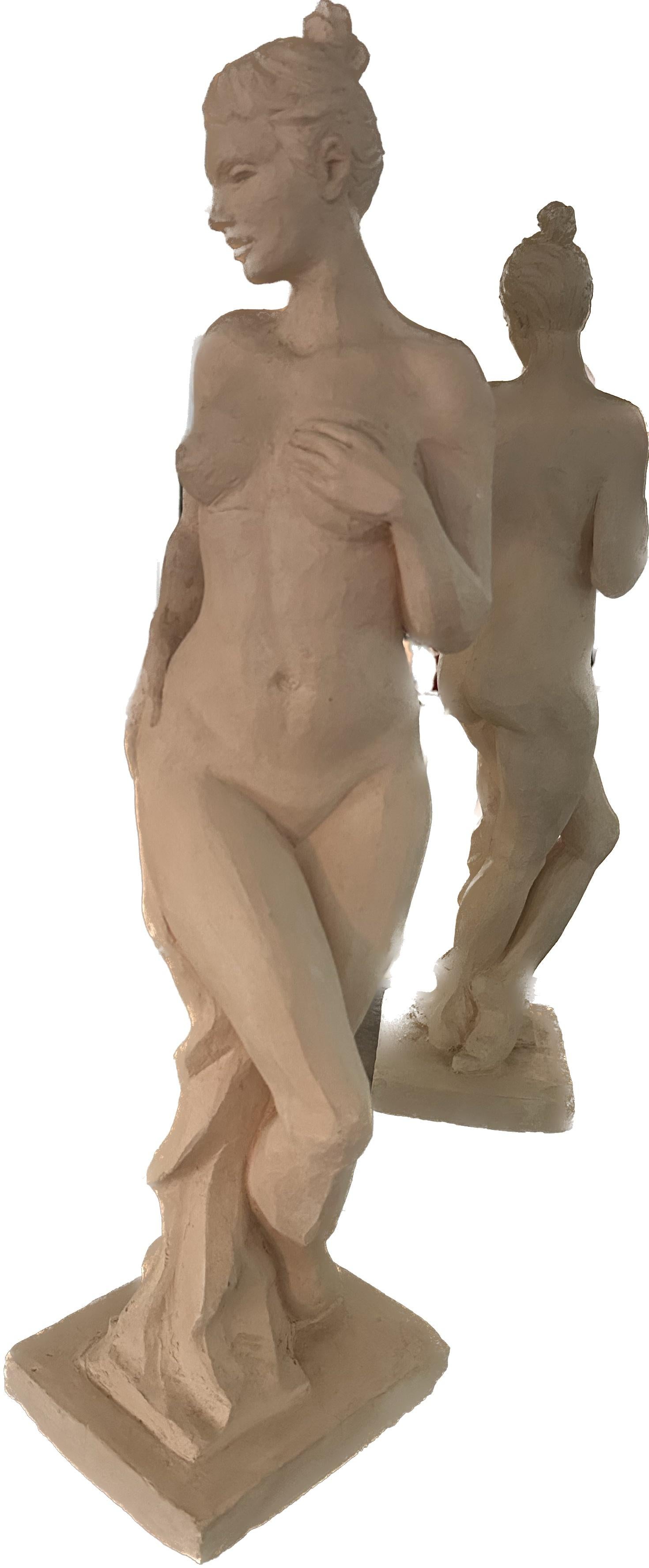 Karapet Balakeseryan  (Garo) Figurative Sculpture – Aktfigur, Skulptur, Keramik, handgefertigt von Garo, Unikat, Keramik