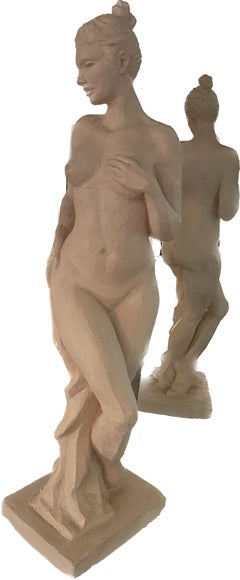 Nude Figure, Sculpture, Ceramic Handmade by Garo