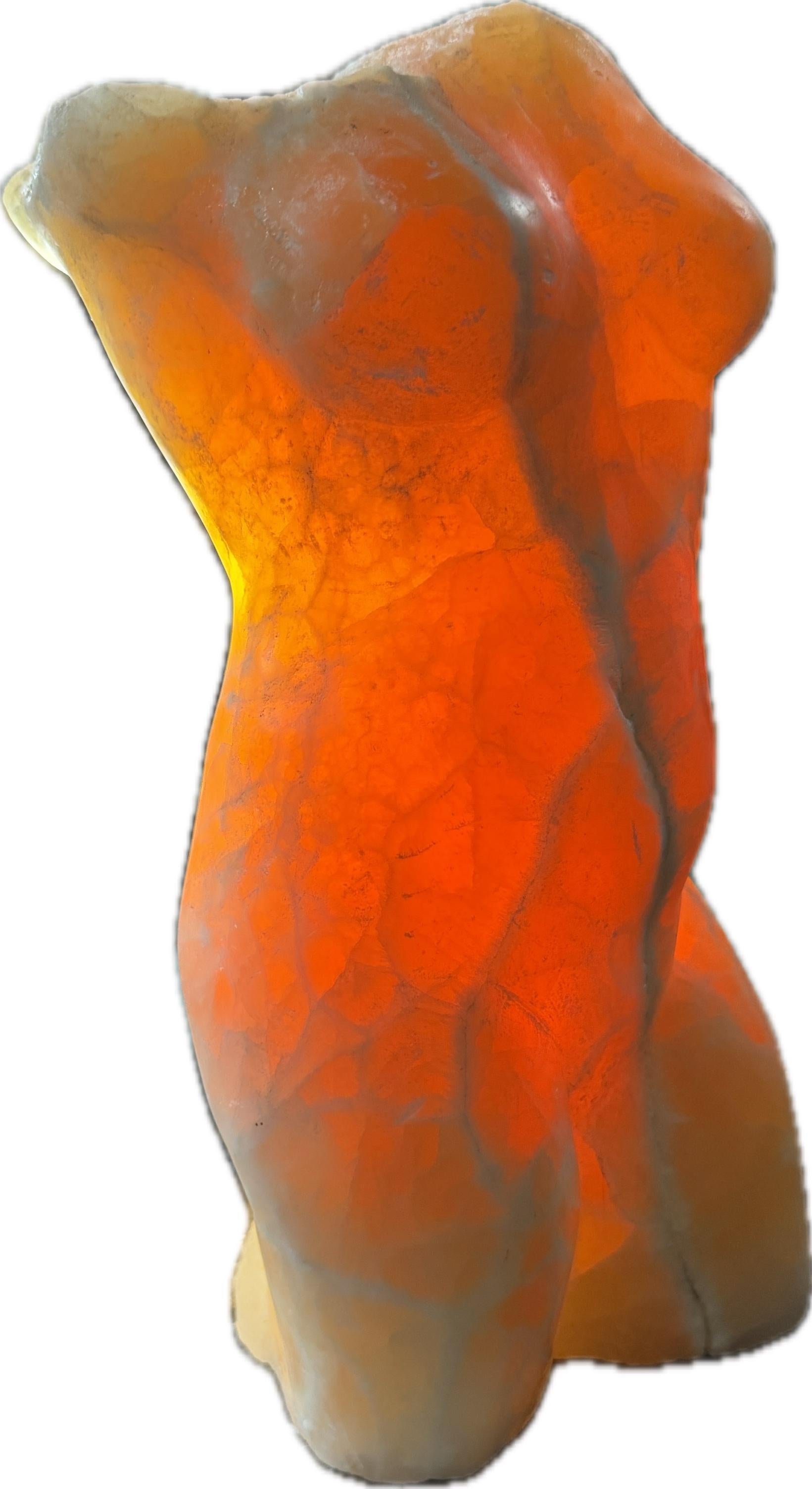 Akt-Skulptur, natürlicher Onyxstein, handgefertigt von Garo im Angebot 5