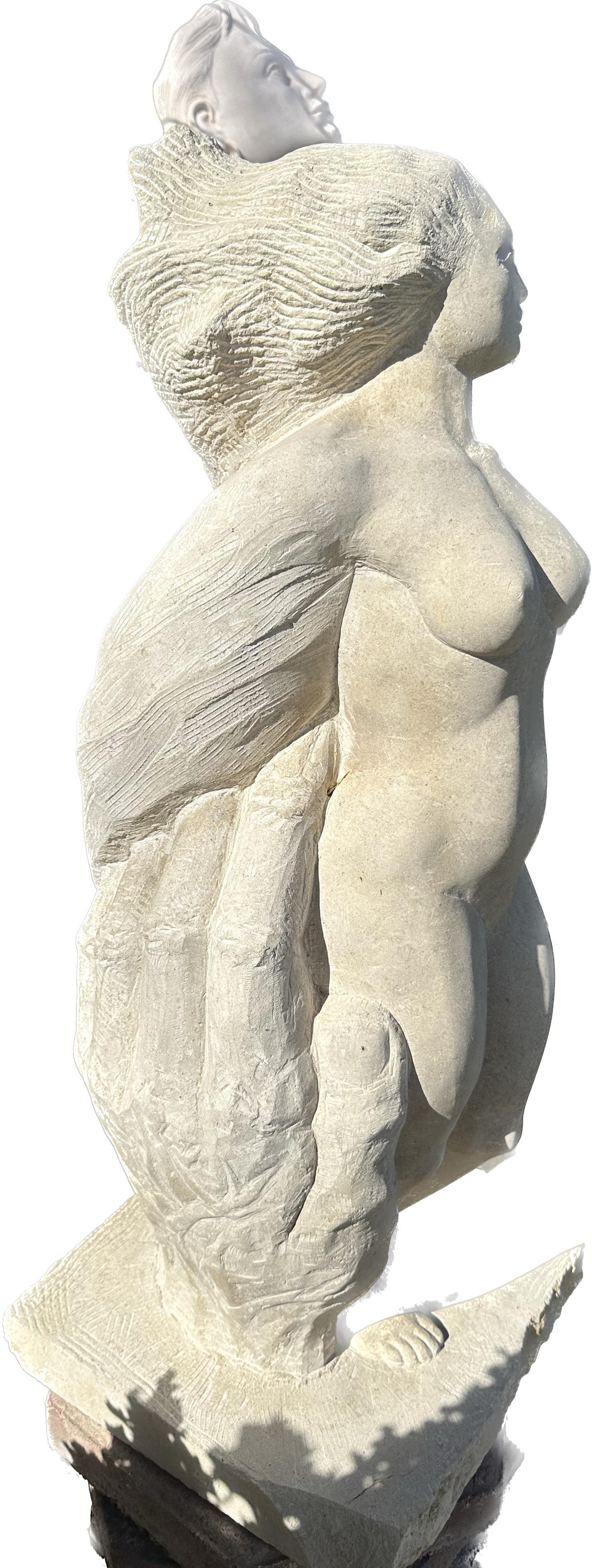 Aktfrau, Skulptur, Stein, handgefertigt von Garo im Angebot 1