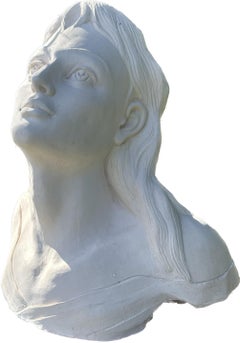 Portrait of Woman, Sculpture, Ceramic Handmade by Garo