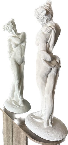 Standing Nude, Figure, Sculpture, Hydro Stone, Dust Marble Handmade by Garo