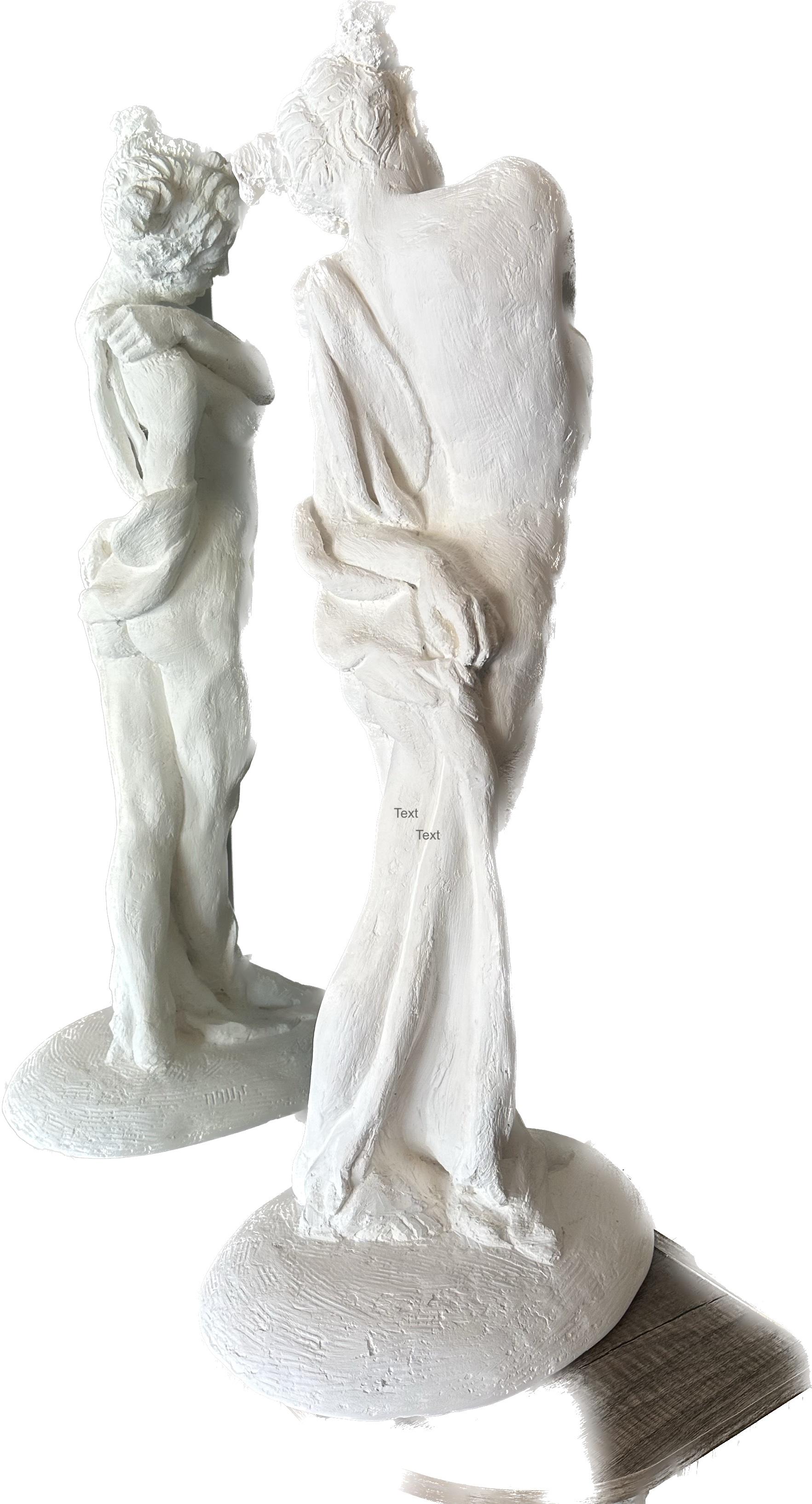 Standing Nude, Figure, Sculpture, Hydro Stone, Dust Marble Handmade by Garo - Gray Figurative Sculpture by Karapet Balakeseryan  (Garo)
