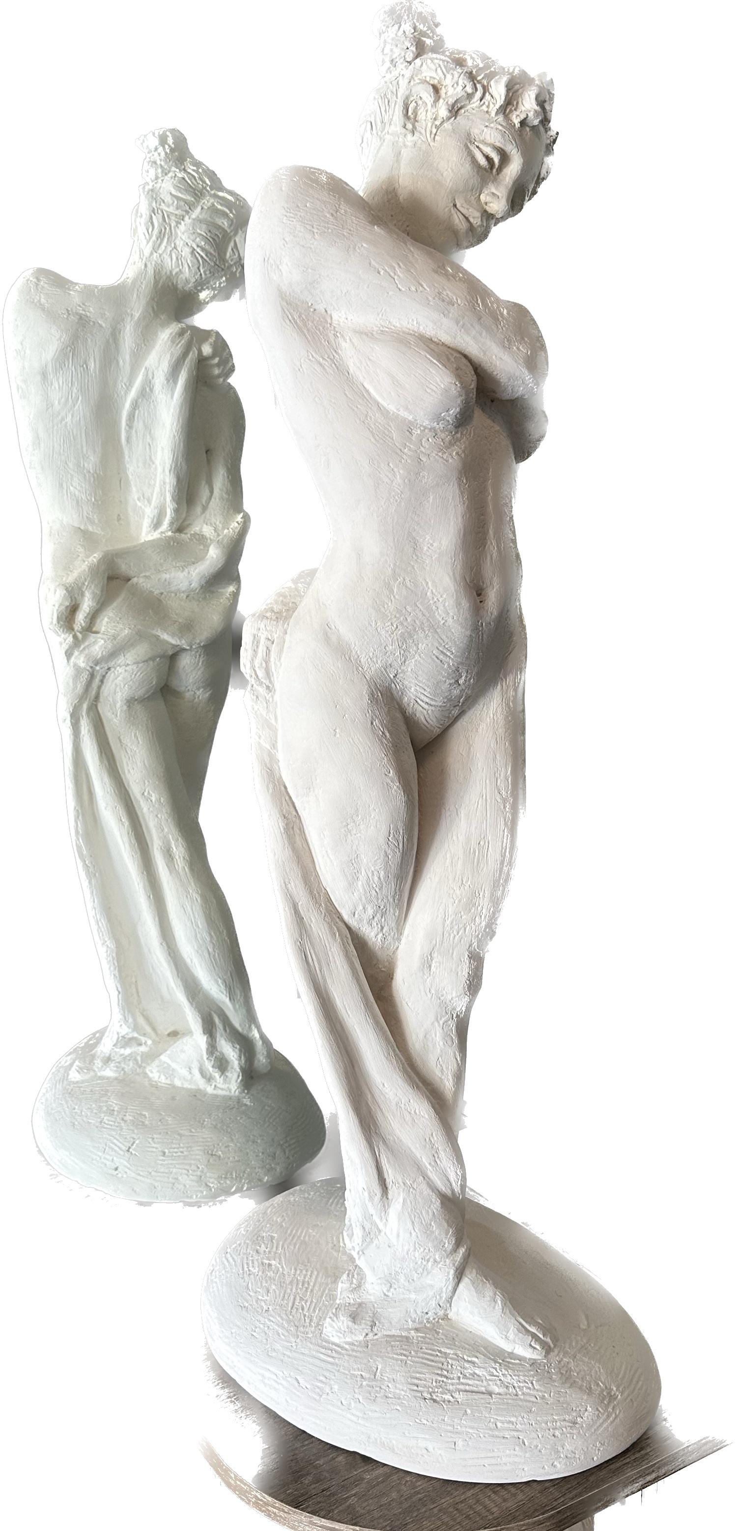 Standender Akt, Figur, Skulptur, Hydro-Stein, Staubmarmor Handgefertigt von Garo (Grau), Figurative Sculpture, von Karapet Balakeseryan  (Garo)