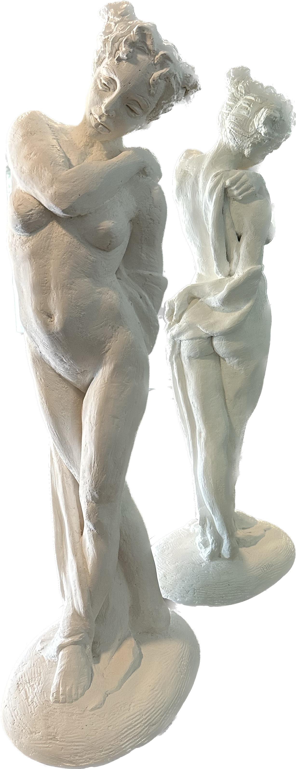 Desnudo de pie, Figura, Escultura, Piedra hidráulica, Mármol en polvo Hecho a mano por Garo en venta 1