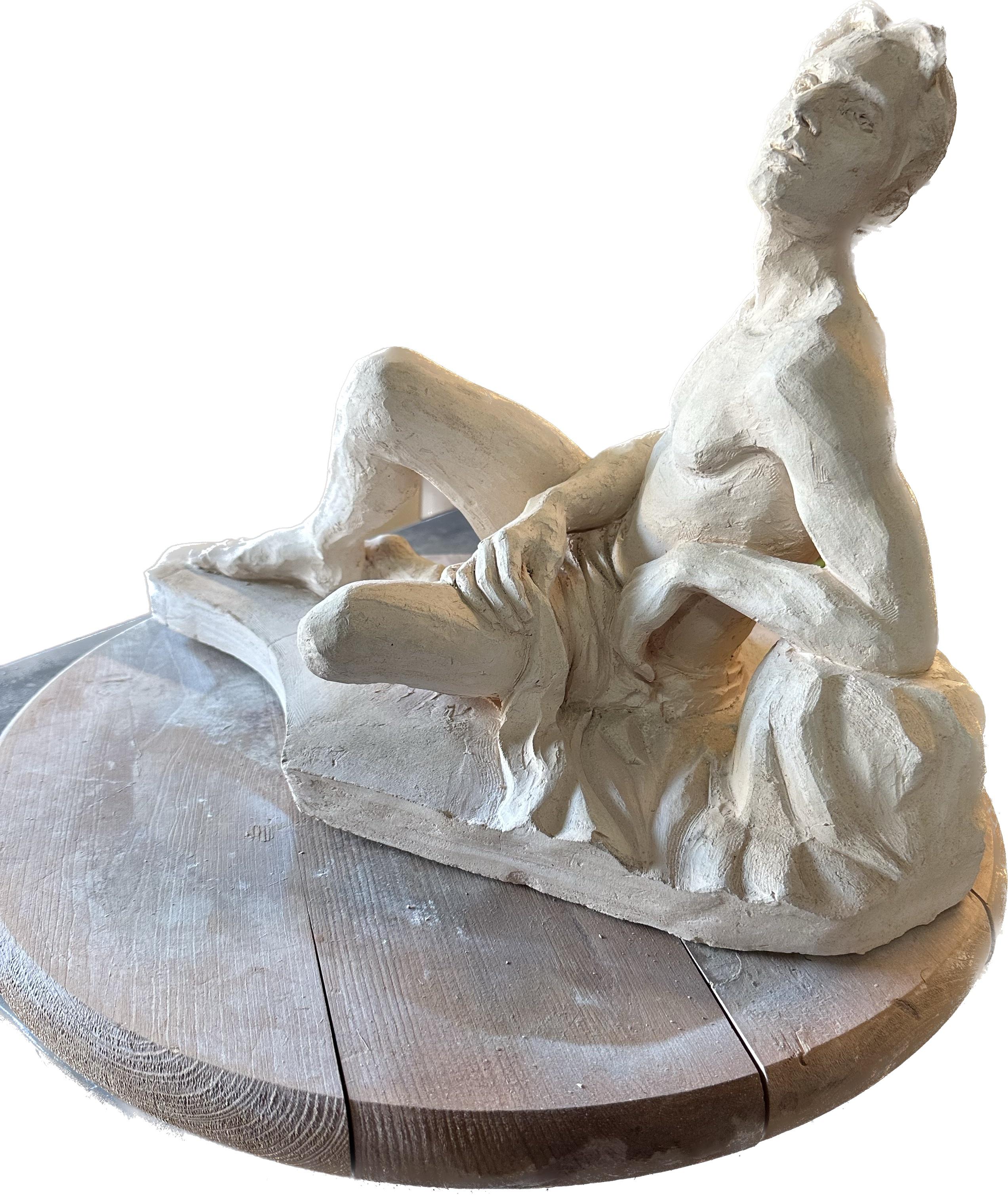 Der Denker, Skulptur, handgefertigt, Keramik von Garo Einzigartig – Sculpture von Karapet Balakeseryan  (Garo)