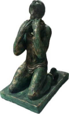 Timing Belt Sculpture Clay Ceramic Handmade by Garo, One of a Kind