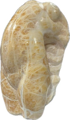 Mujer desnuda, Escultura, Piedra natural Haney Onyx, Hecho a mano por Garo