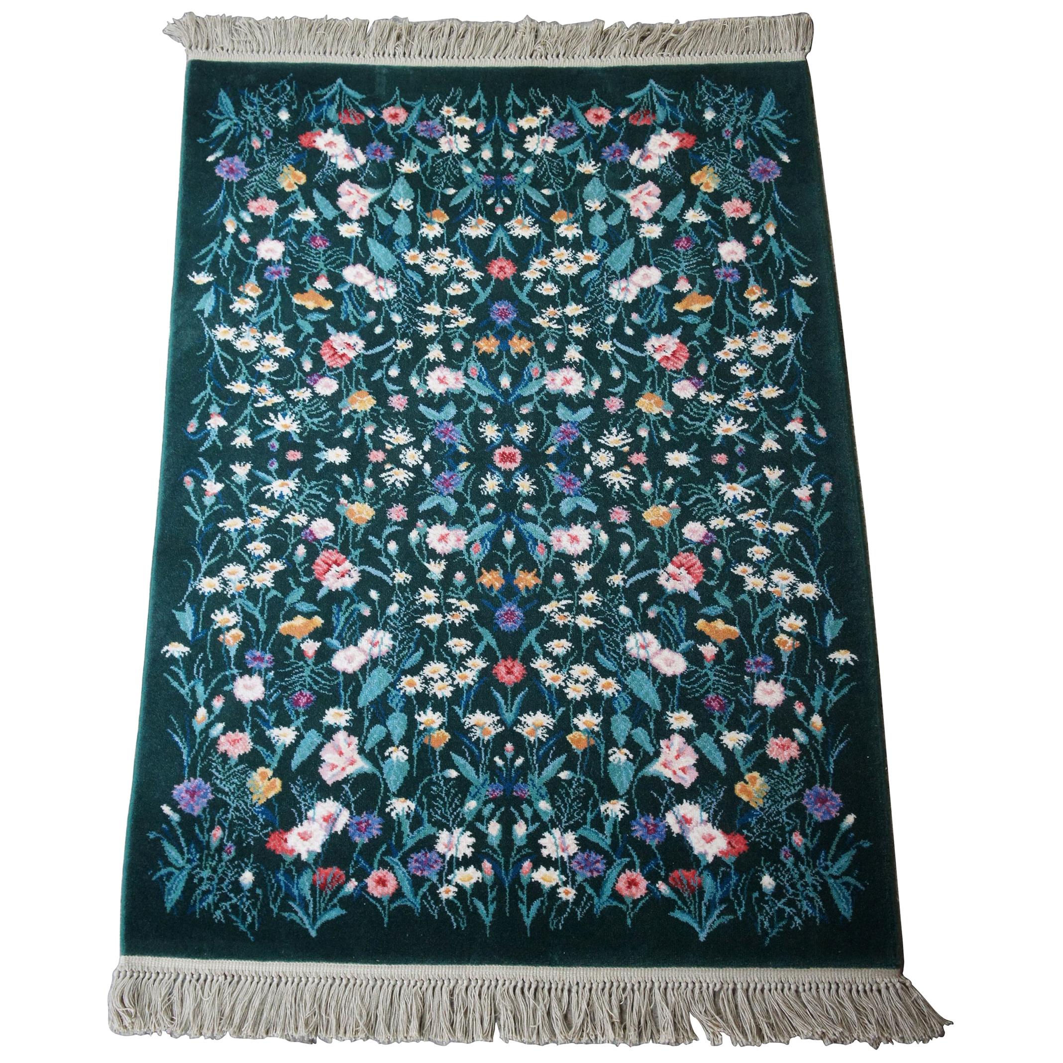 Karastan 100% Wool Garden of Eden Wildflowers Area Rug Carpet 509/9751