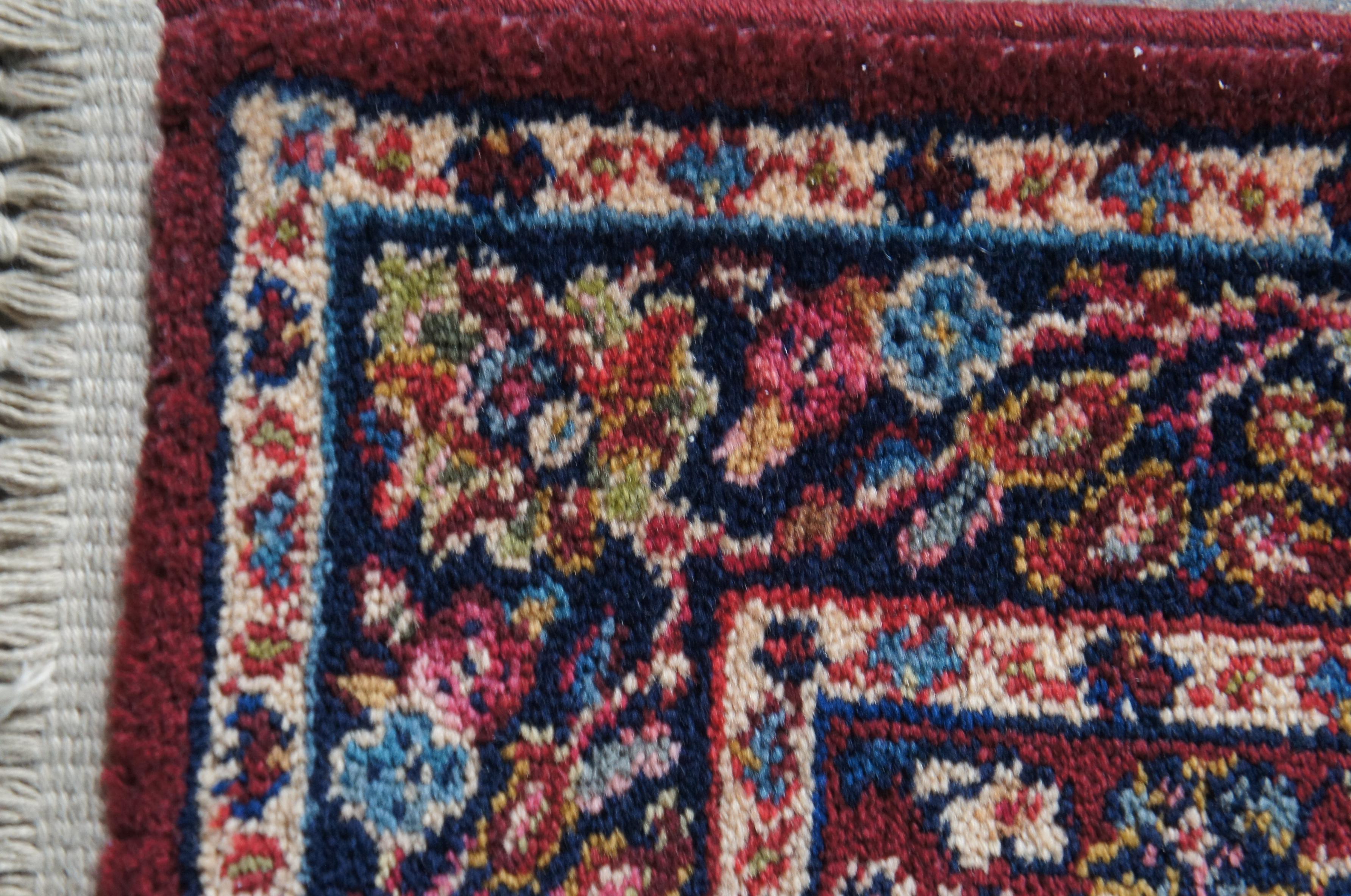 Karastan 100% Wool Red Sarouk Area Rug Runner Carpet Mat 700/785 2.6' x 8.6