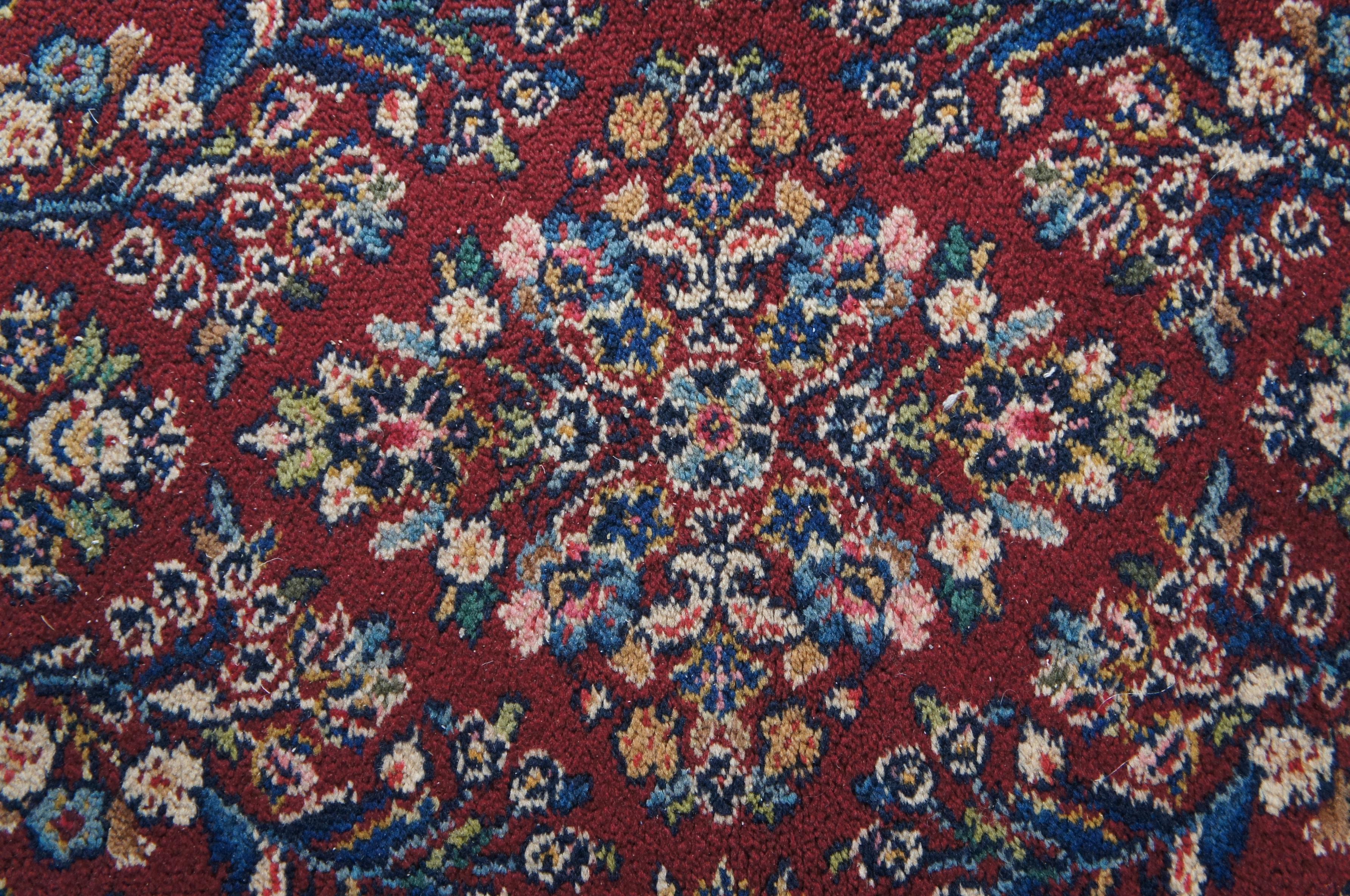 Karastan 100% Wool Red Sarouk Area Rug Runner Carpet Mat 700/785 2.6' x 8.6