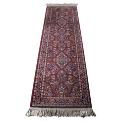 Karastan 100% laine rouge tapis Sarouk Runner Tapis Mat 700/785 2.6' x 8.6"