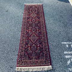 Karastan 785 Red Sarouk 2' 6" X 8' 6" Premium Worsted Wool Runner