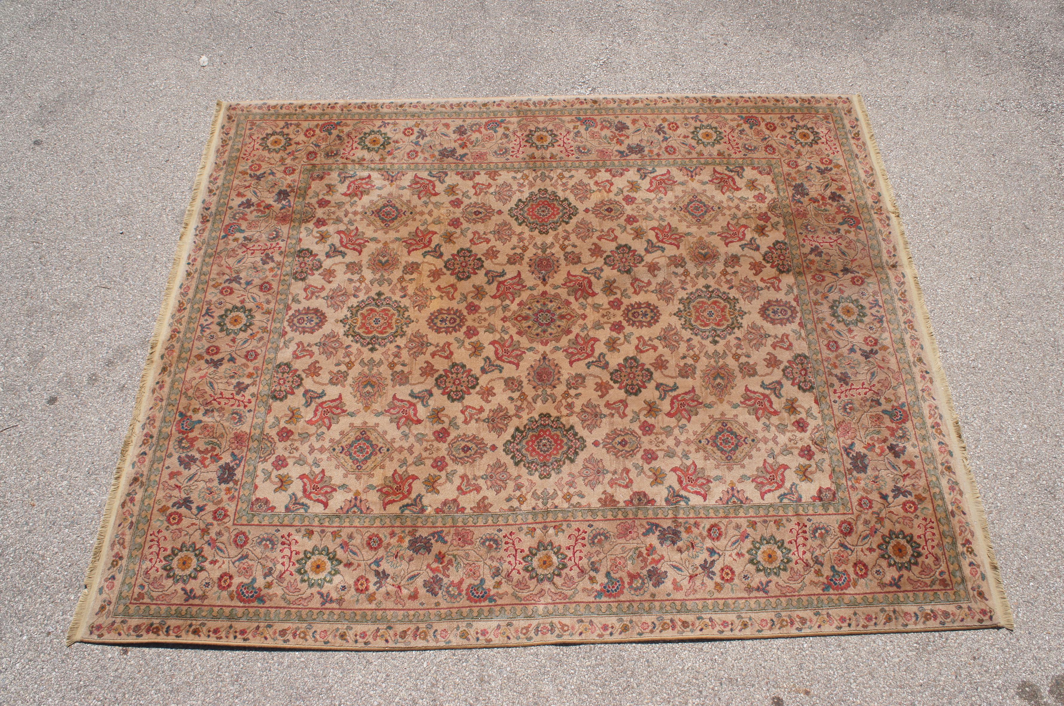 Karastan 900-906 Samovar Teawash Wool Carpet Area Rug Feraghan Sarouk For Sale 2