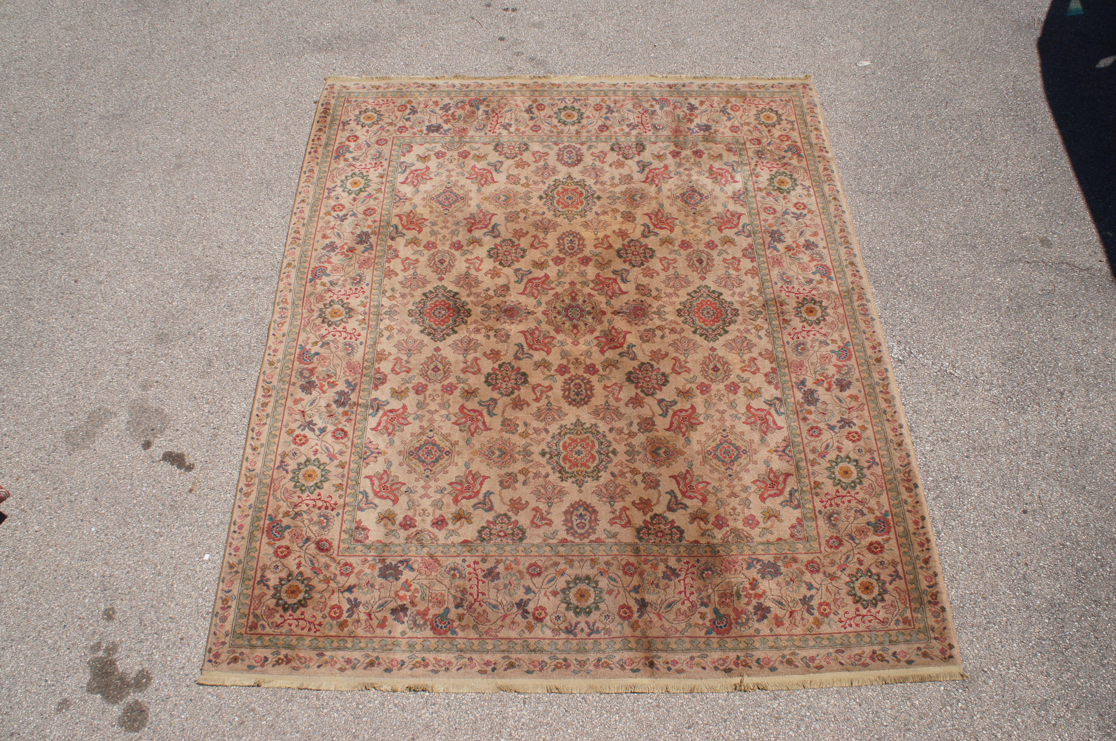 Karastan 900-906 Samovar Teawash Wool Carpet Area Rug Feraghan Sarouk For Sale 3