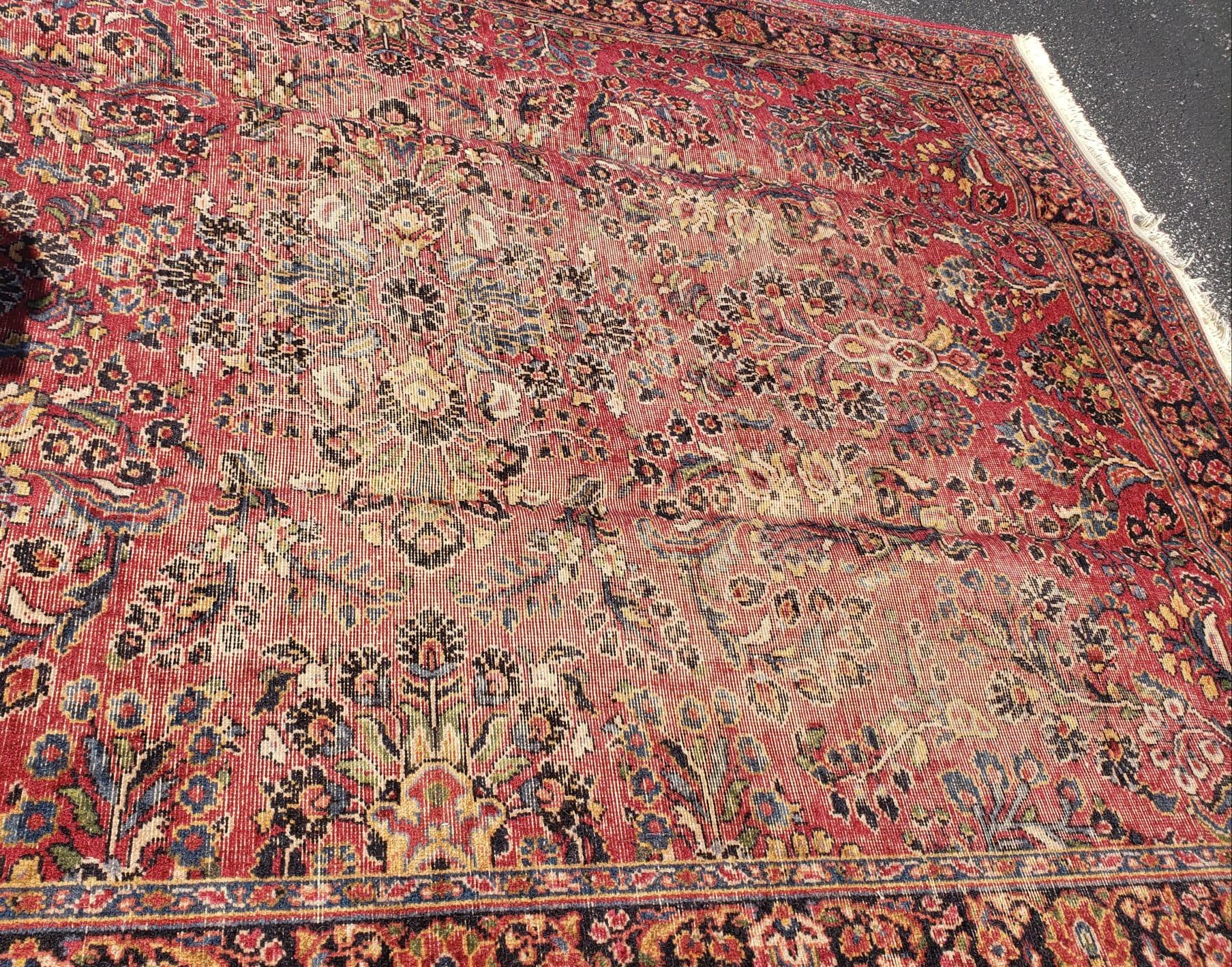 American Karastan Antique Imperial Sarouk Rug Pattern, 1413 For Sale