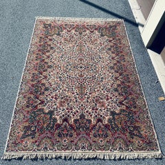 Karastan Floral Kirman 700/742 Premium Worsted Wool Rug 8'8" x 12'