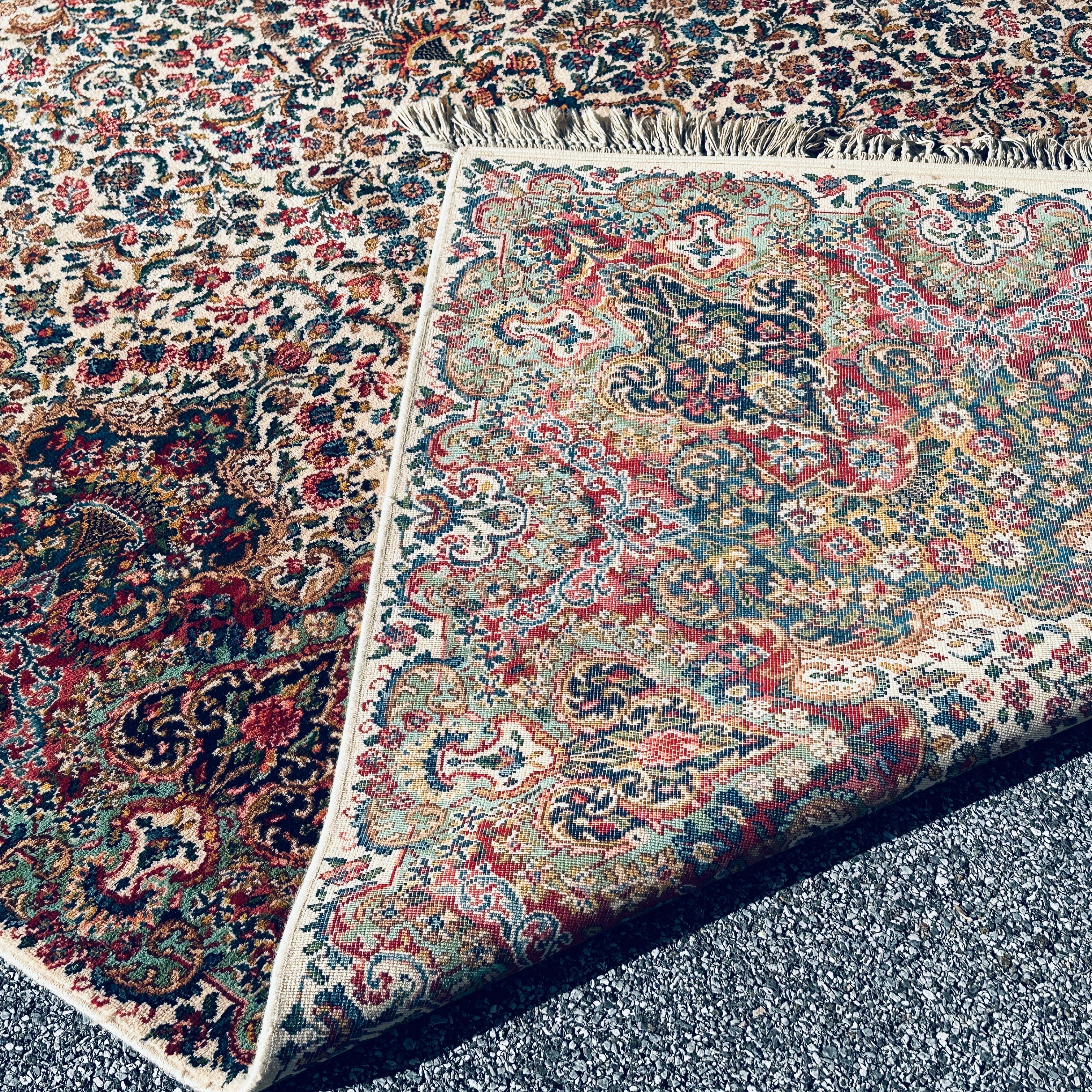 Karastan Floral Kirman 700/742 Alfombra de lana peinada de calidad superior 8'8