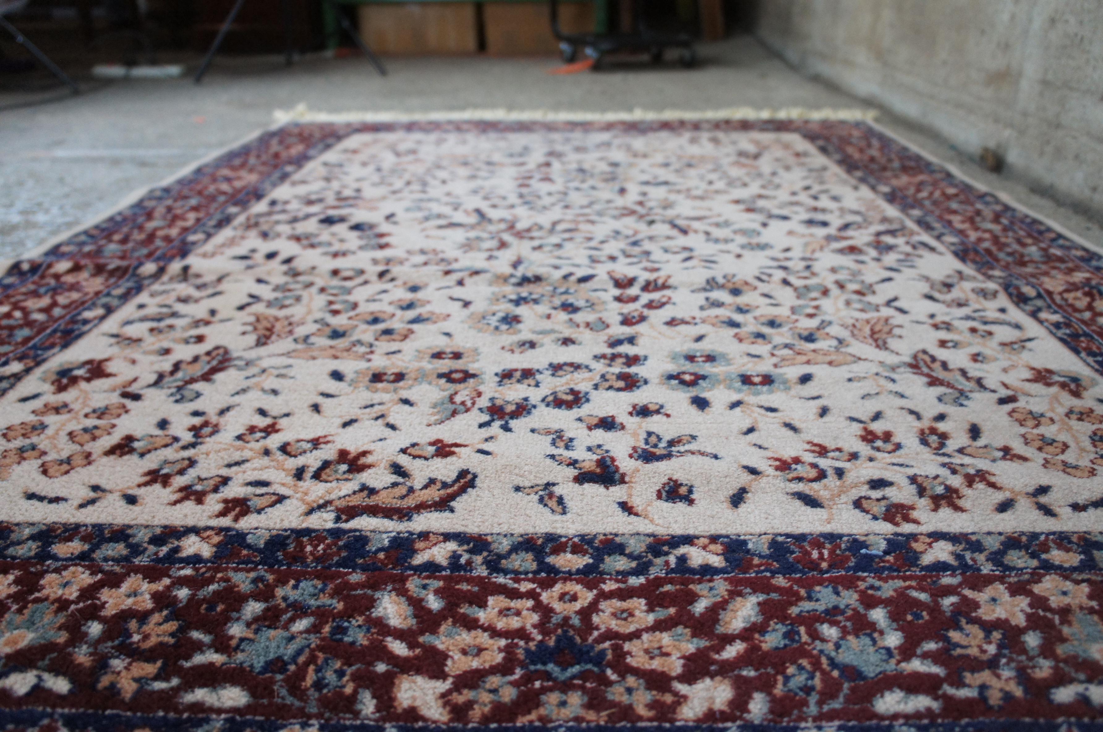 Karastan Kara Mar 100% Wool Floral Kirman Area Rug Carpet Belgium 300-1020 4 x 6 2