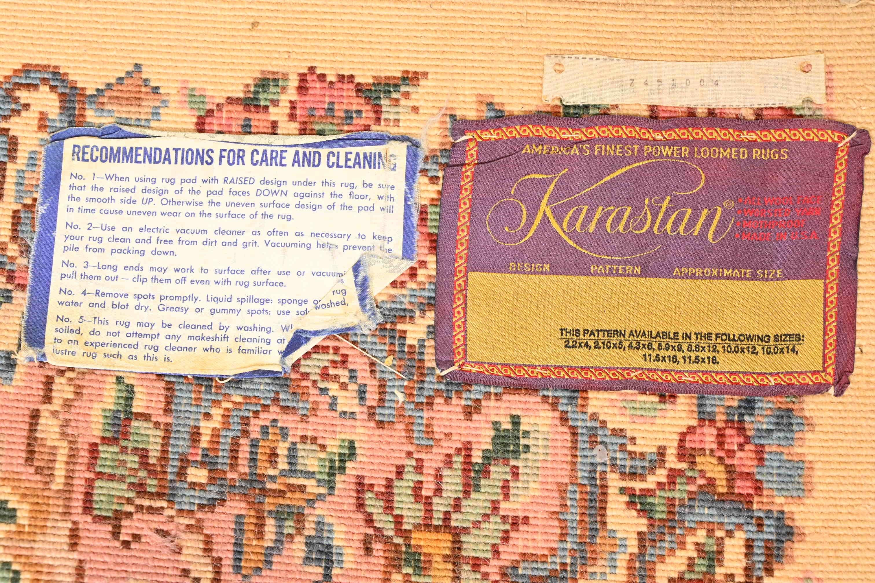 Karastan Kirman Large Room Size Wool Area Rug, circa 1940s 4