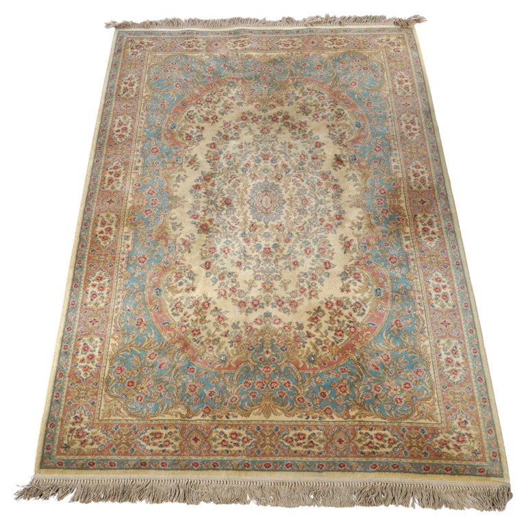 Karastan Kirman Oriental Wool Rug Approx. 6X9 Circa 1950 For Sale at