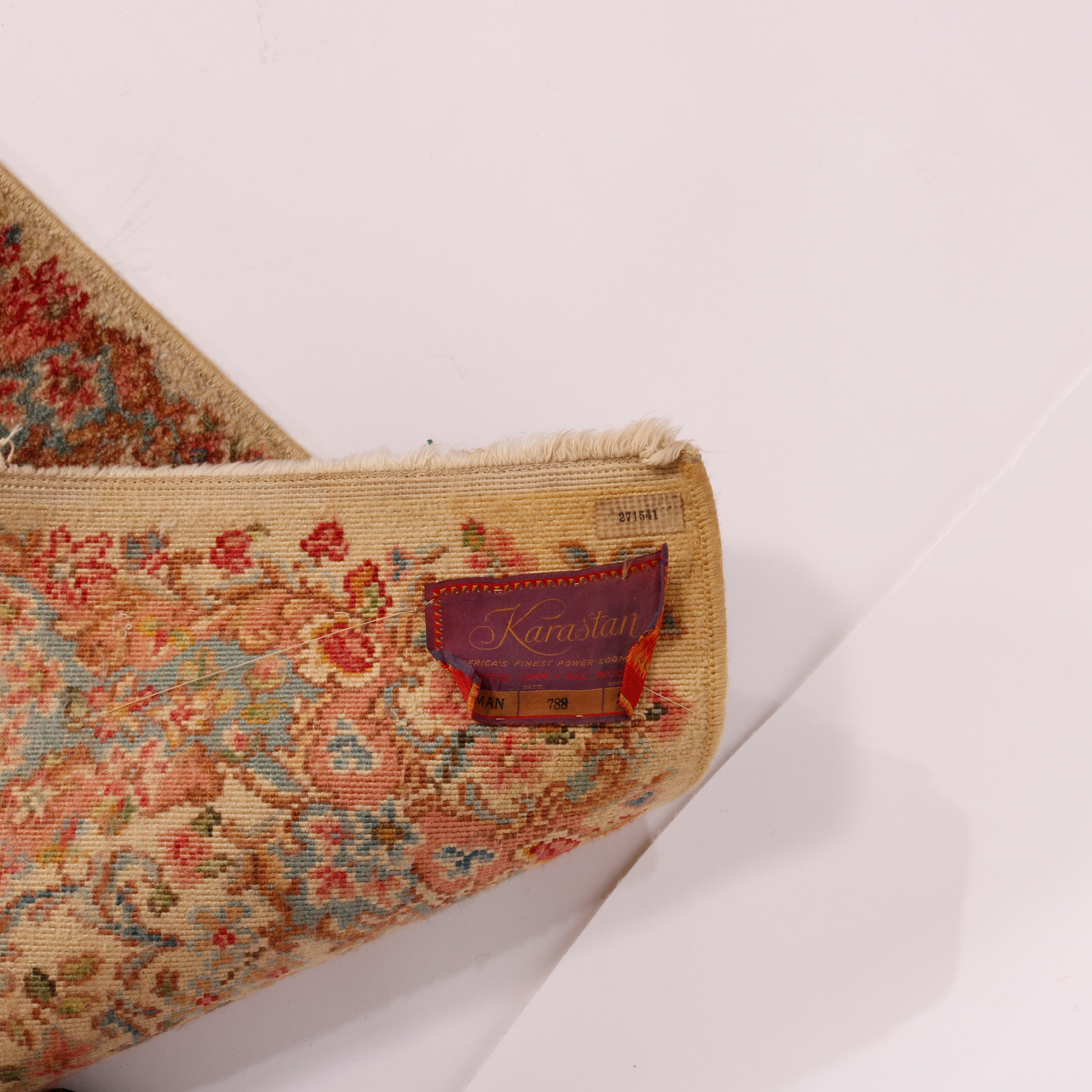 20th Century Karastan Kirman Oriental Wool Rug Runner, Patten 788, Circa 1950