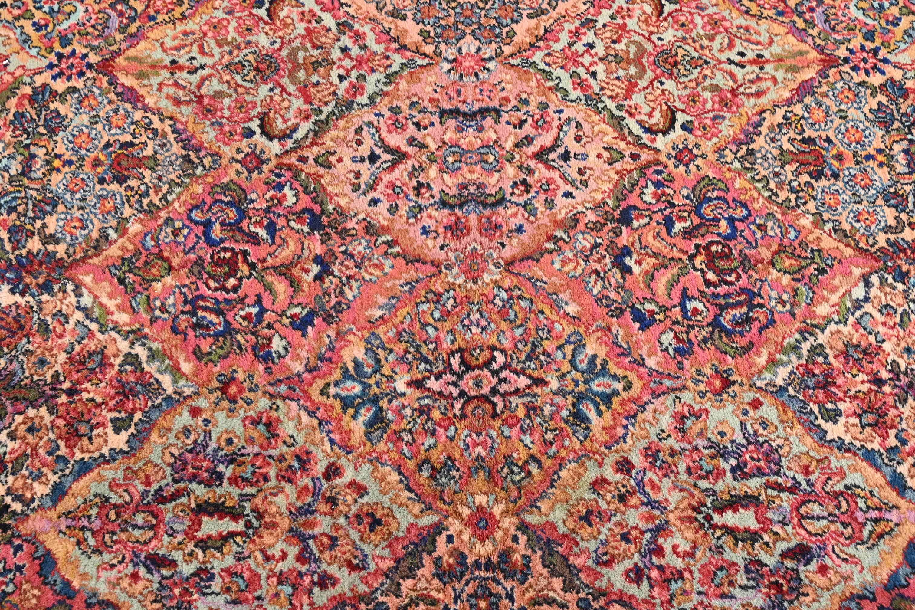 Karastan Kirman Room Size Wool Rug, circa 1940s 1