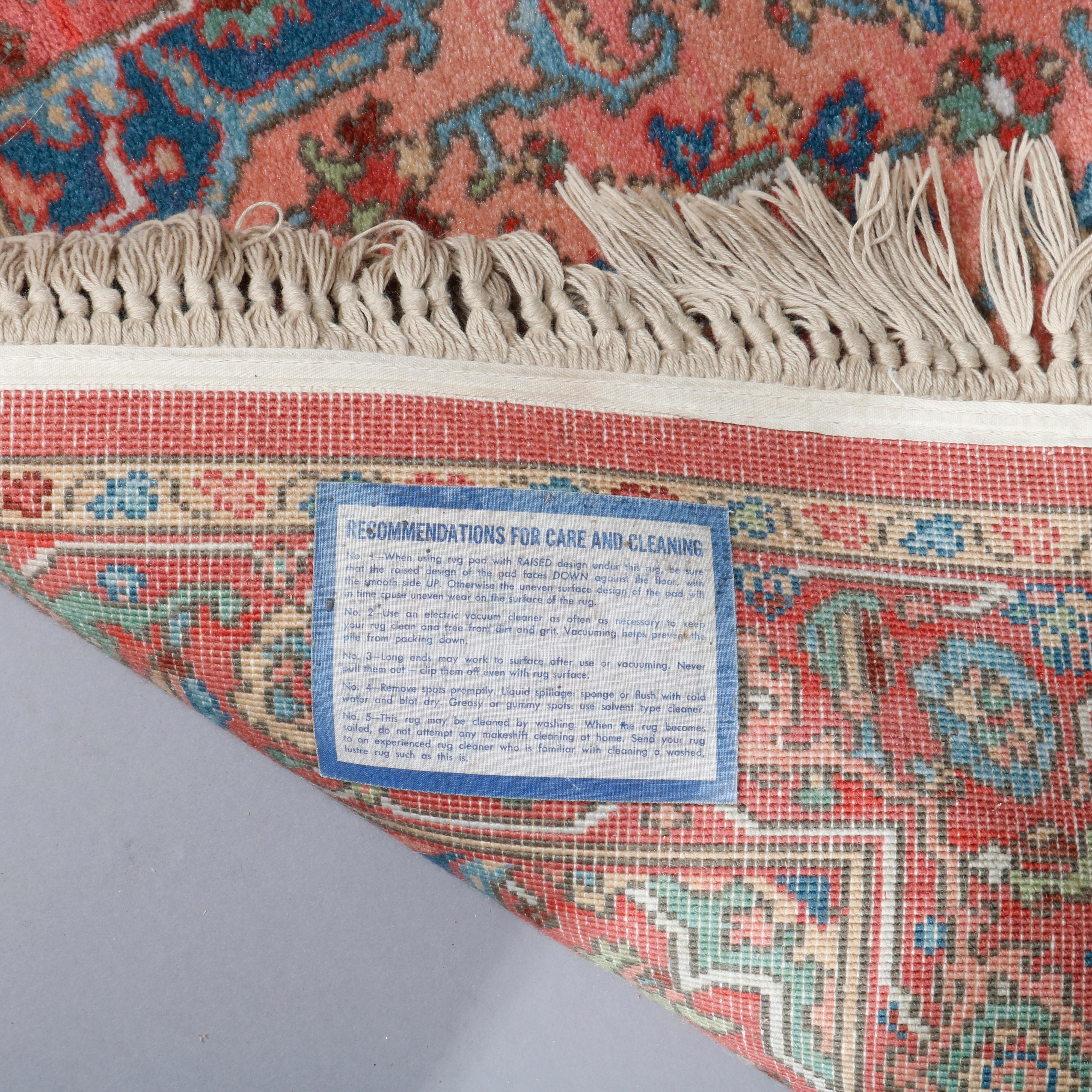 Woven Karastan Kirman Wool Oriental Rug, circa 1950