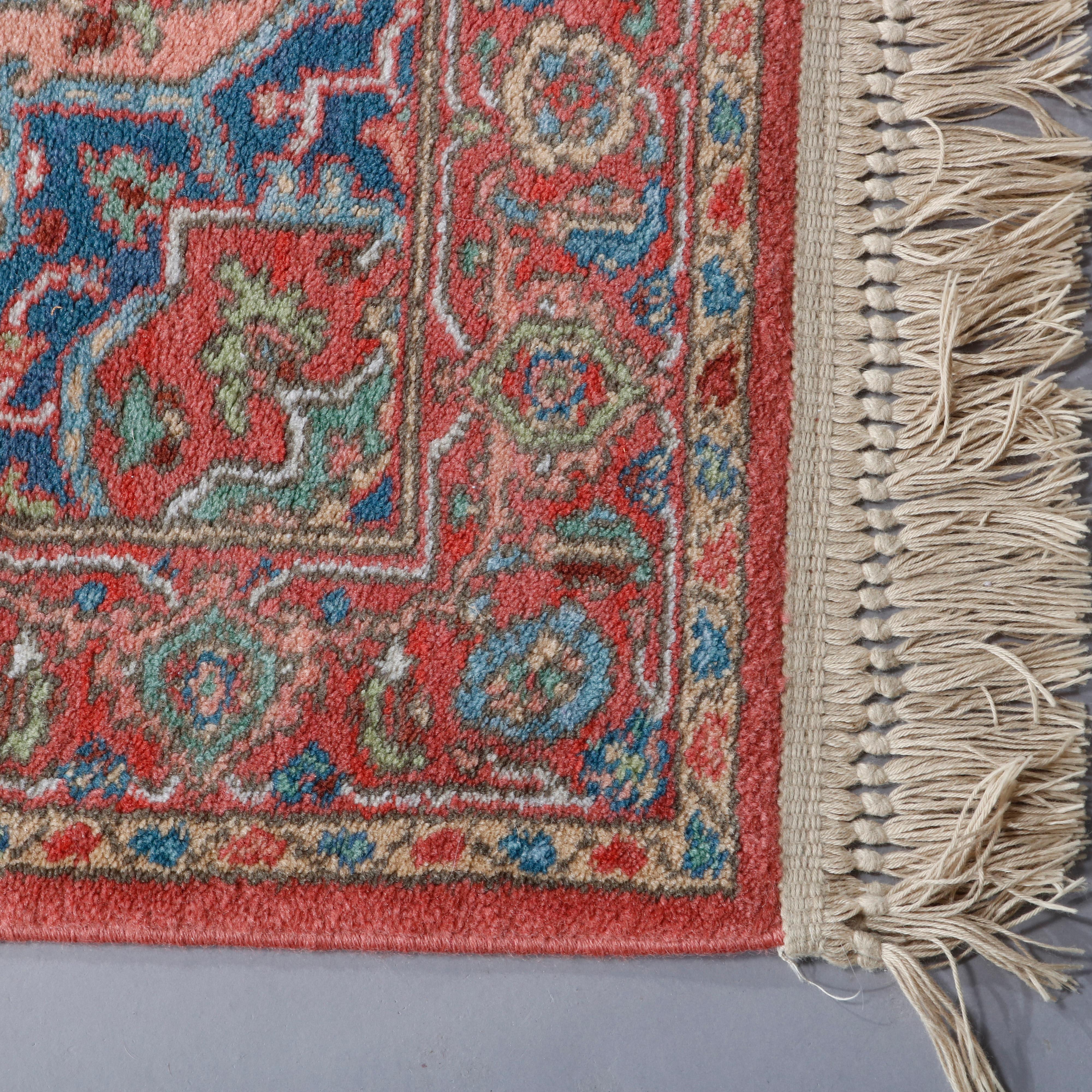 Karastan Kirman Wool Oriental Rug, circa 1950 In Good Condition In Big Flats, NY