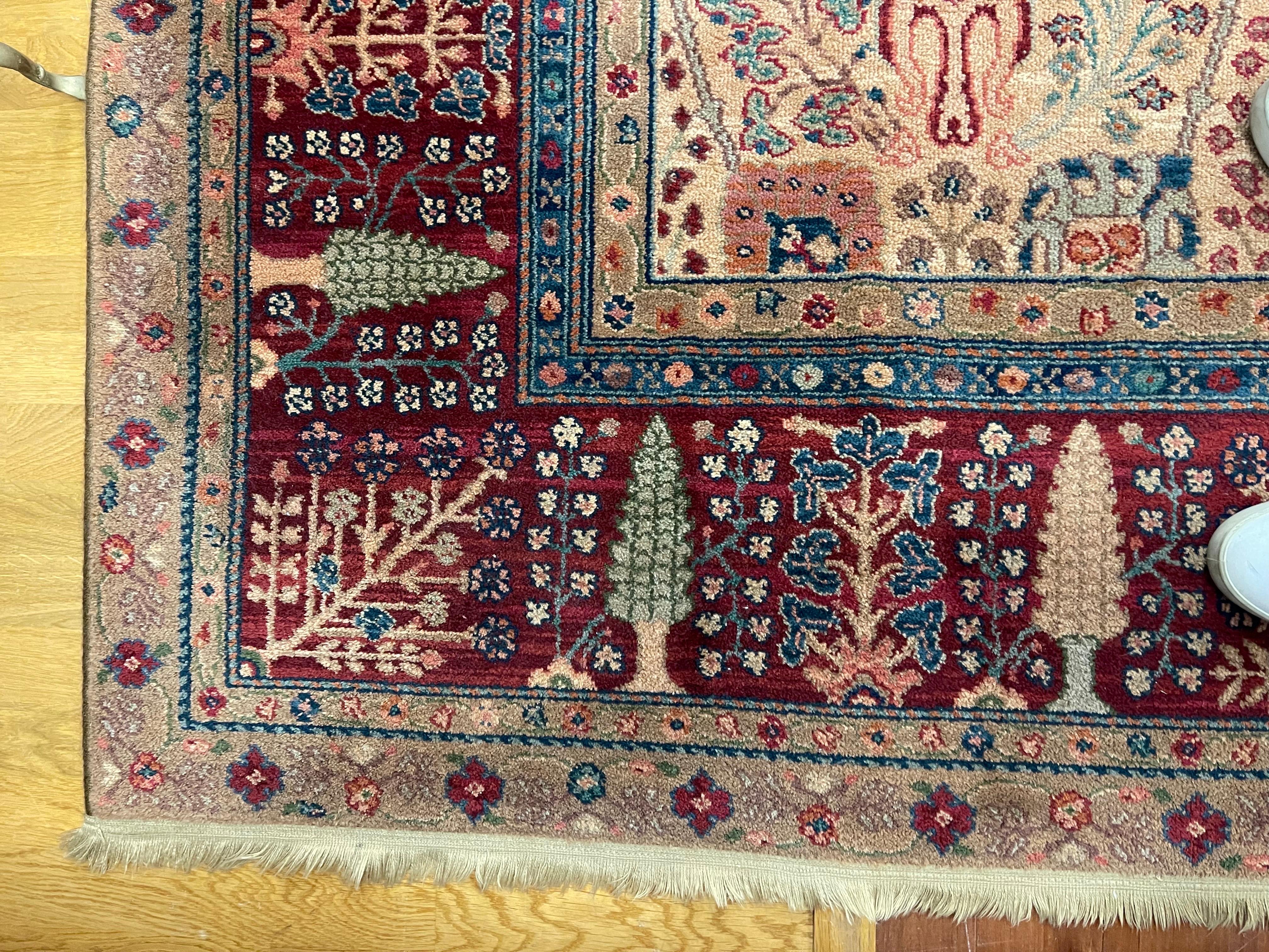 Karastan Samovar Teawash Persian Vase Wool Area Rug 10' by 14' 11