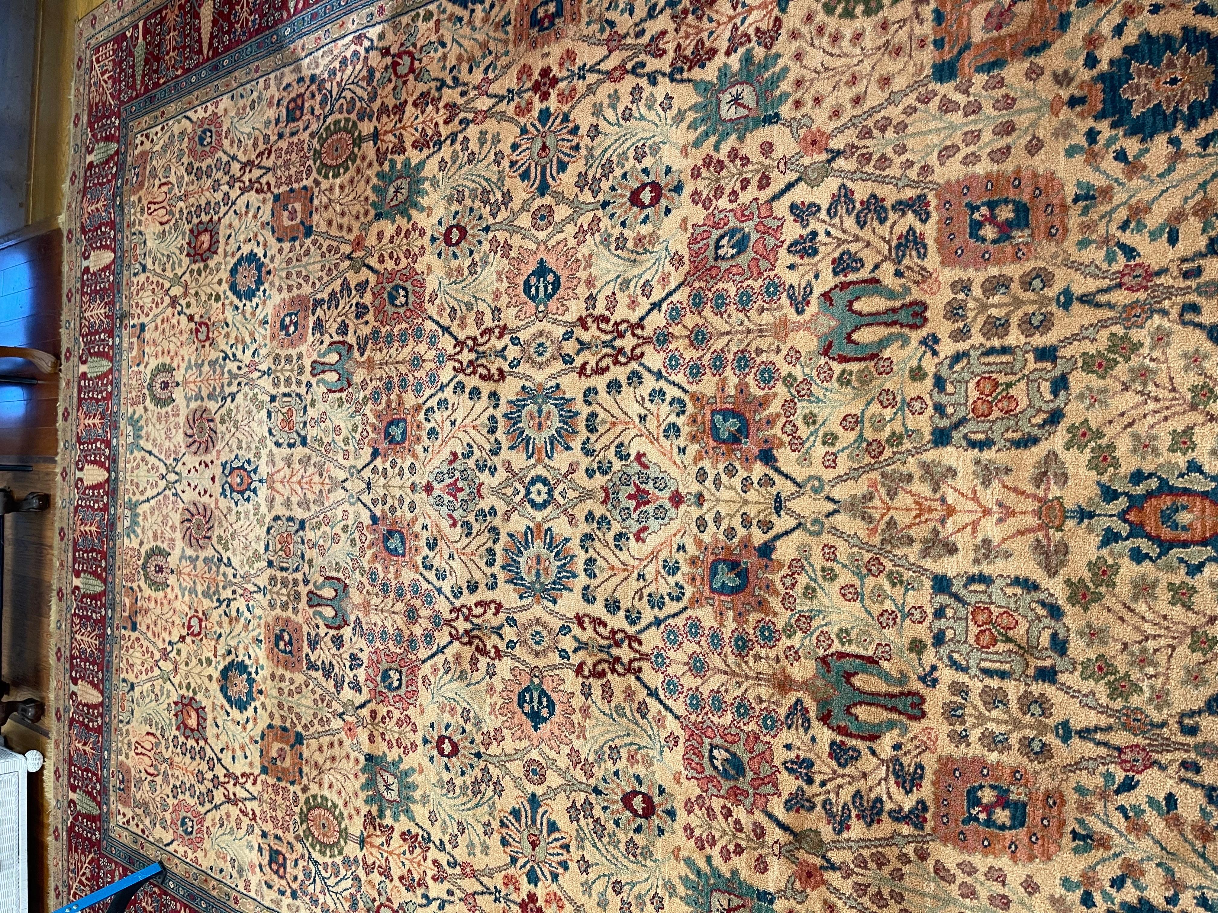 Karastan Samovar Teawash Persian Vase Wool Area Rug 10' by 14' 4