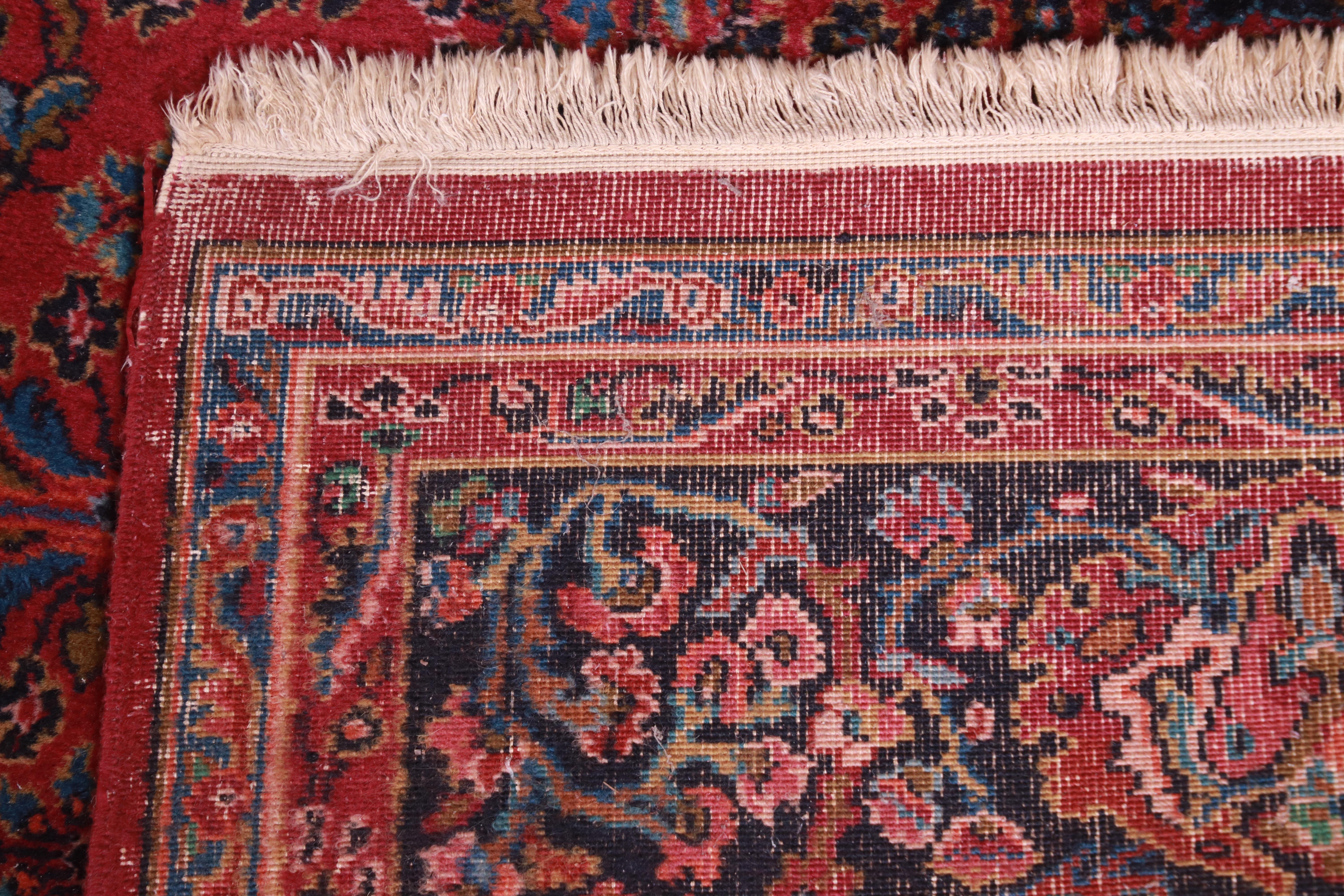 Karastan Sarouk Room Size Rug, circa 1940s In Good Condition In South Bend, IN