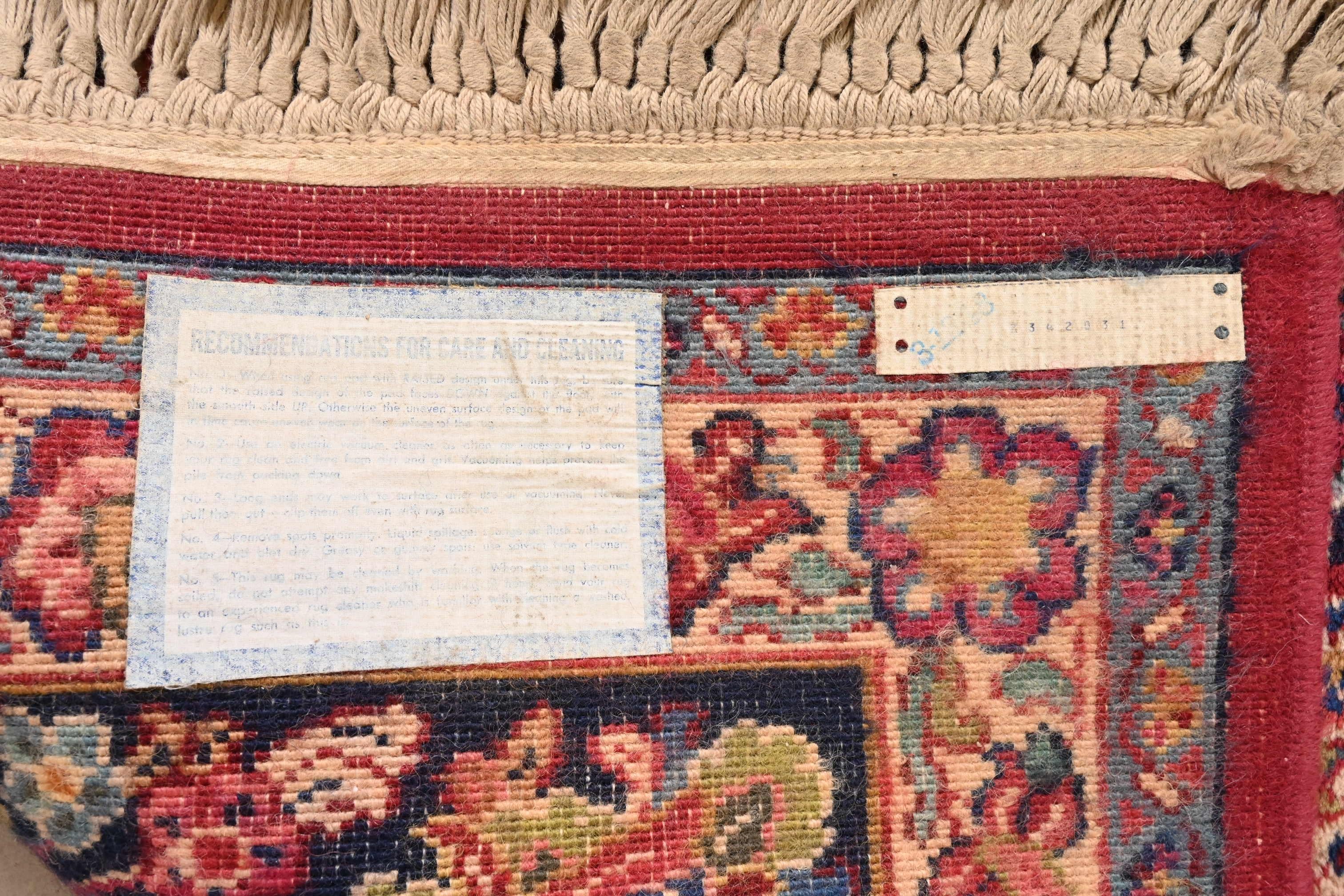 Karastan Sarouk Room Size Wool Rug, circa 1950s For Sale 3