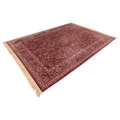 Karastan Sarouk Room Size Wool Rug, Circa 1950s