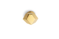 Karat Door Knob - Handcrafted Polished Brass - PullCast