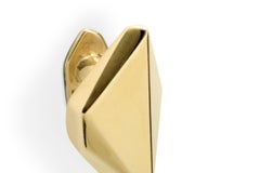 Karat Drawer Handle - Handcrafted Polished Brass - PullCast