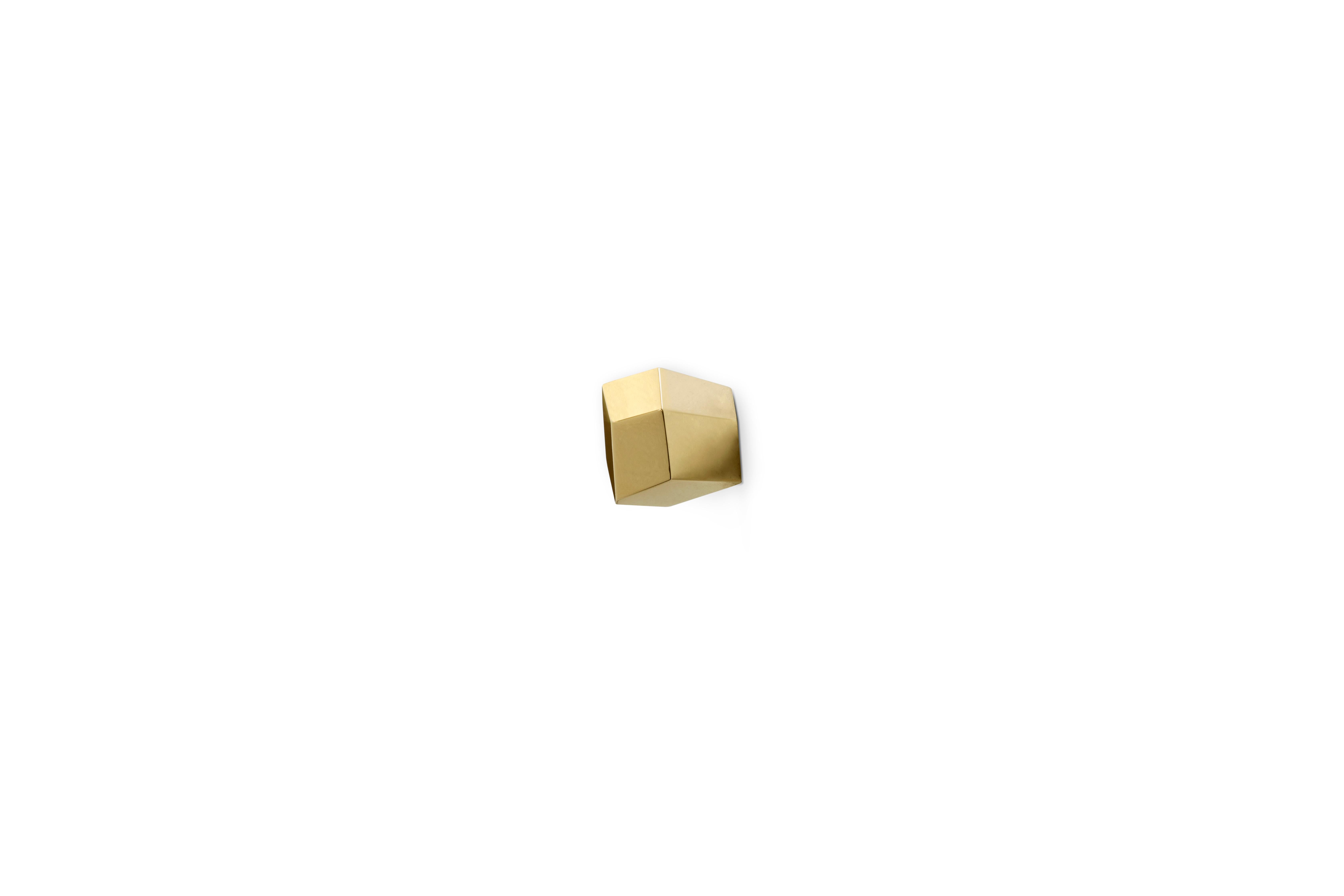 Portuguese Karat Drawer Handle - Handcrafted Polished Brass - PullCast For Sale