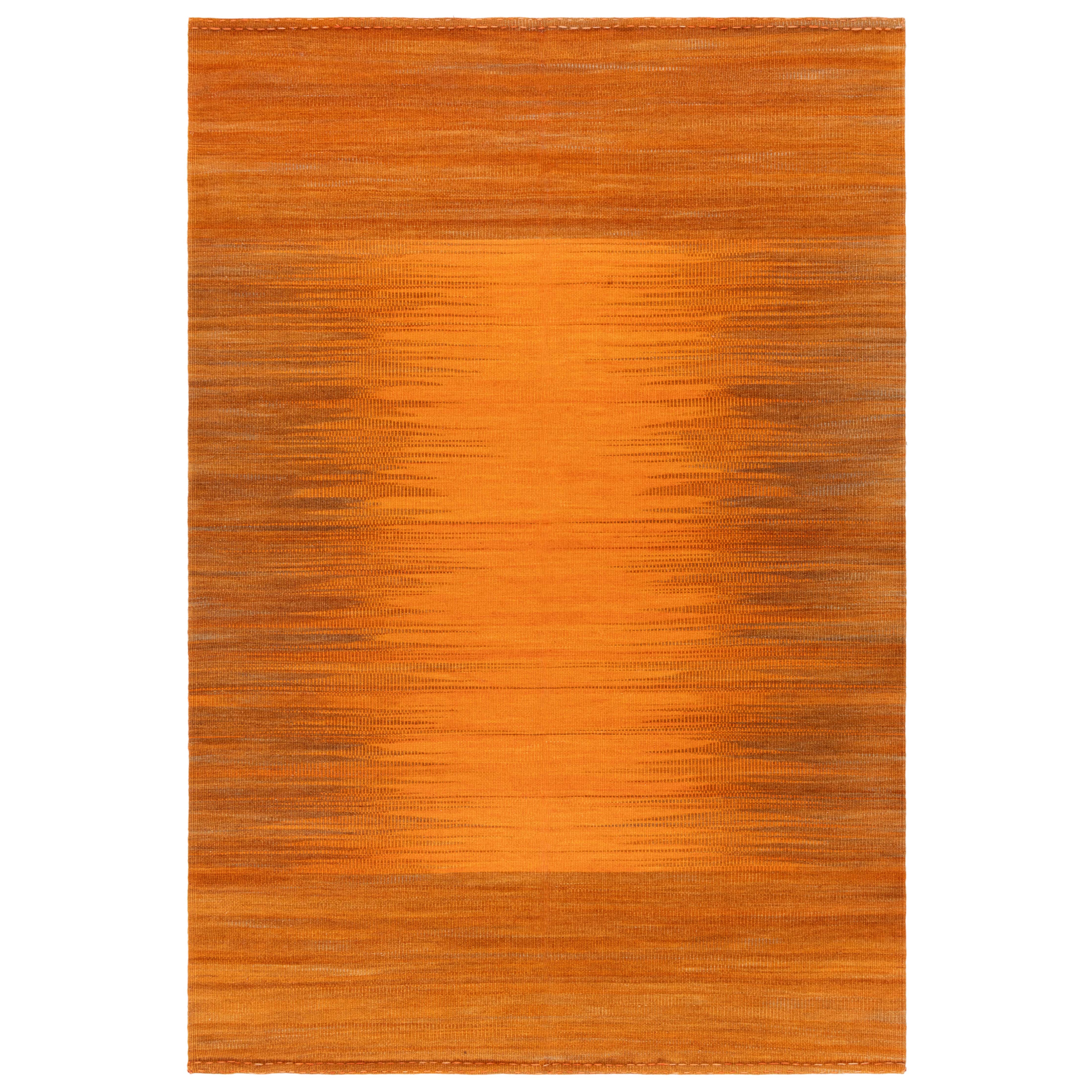 Karatas, Turkish Modern Terracotta Kilim Rug by Doris Leslie Blau