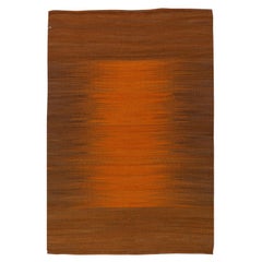 Karatas, Turkish Modern Terracotta Kilim Rug by Doris Leslie Blau