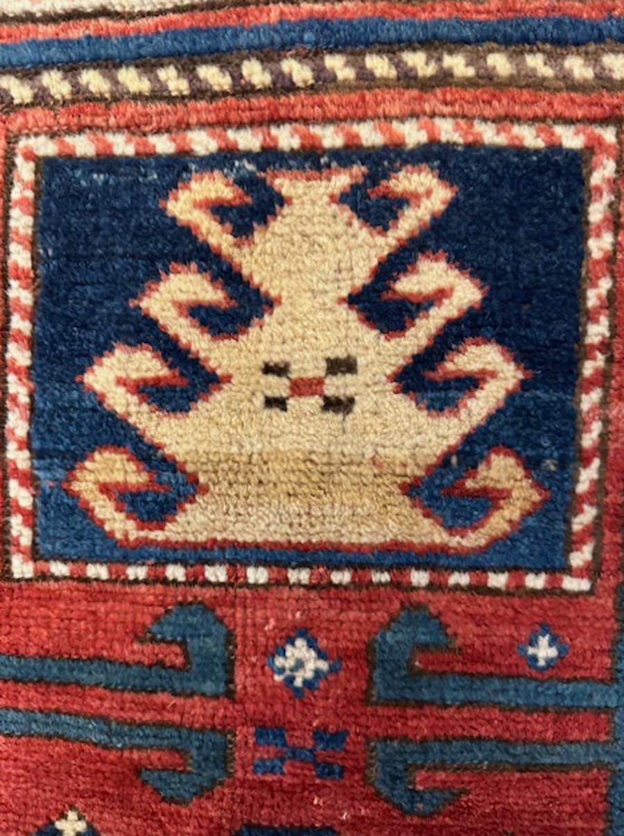 Hand-Woven Karatchoph Kazak rug For Sale
