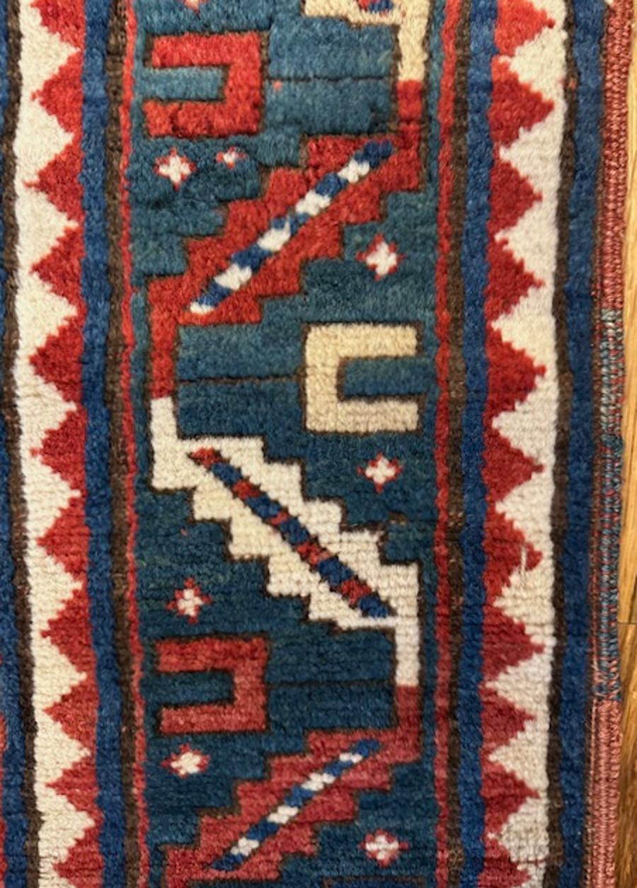Late 19th Century Karatchoph Kazak rug For Sale