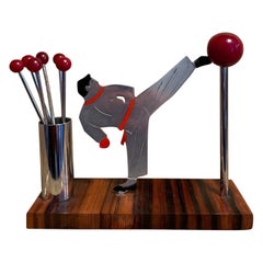 Karate Man Cocktail Stick Holder Set by Sudre