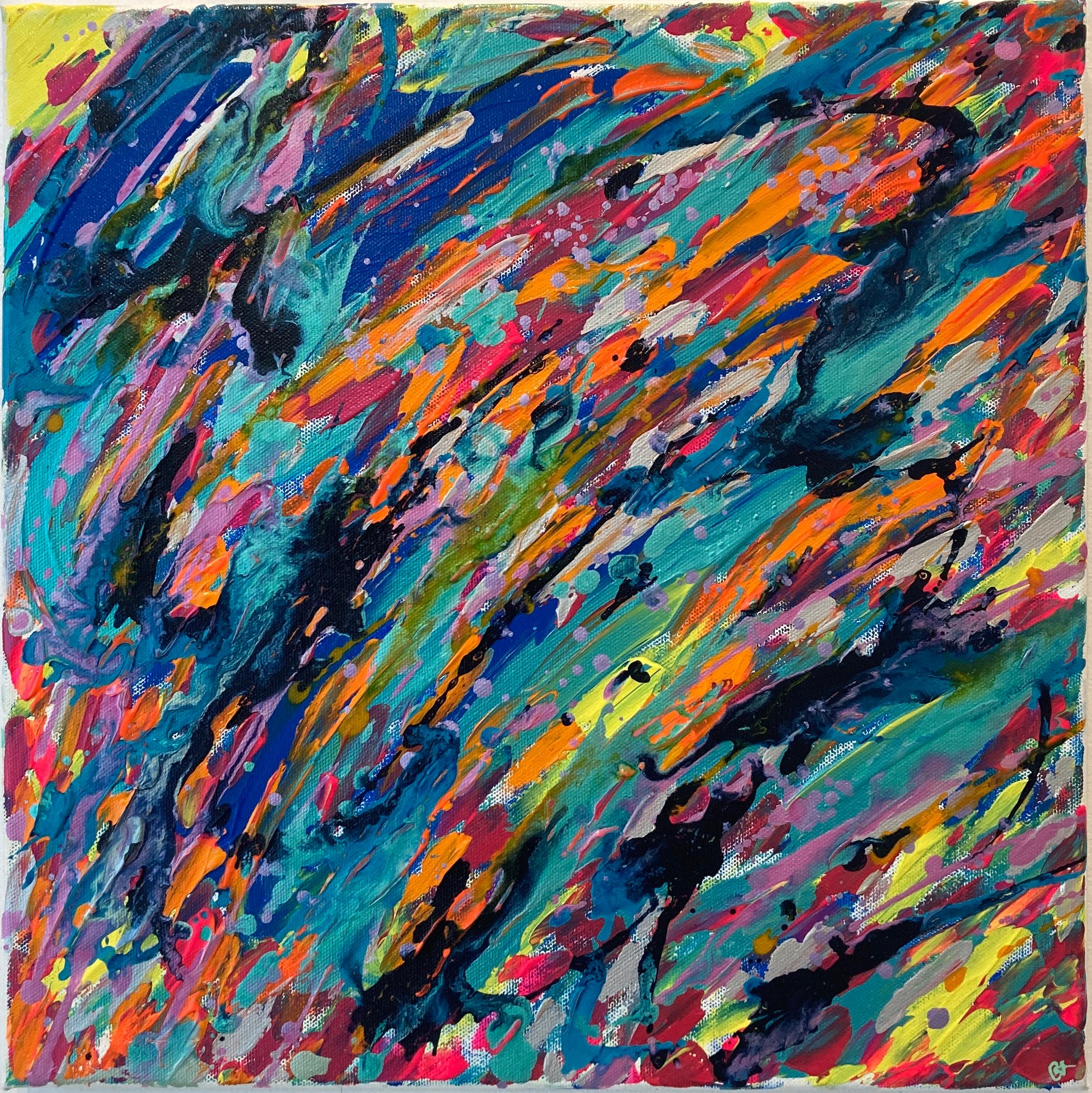 Karaya Abstract Painting - Carnival of colours 