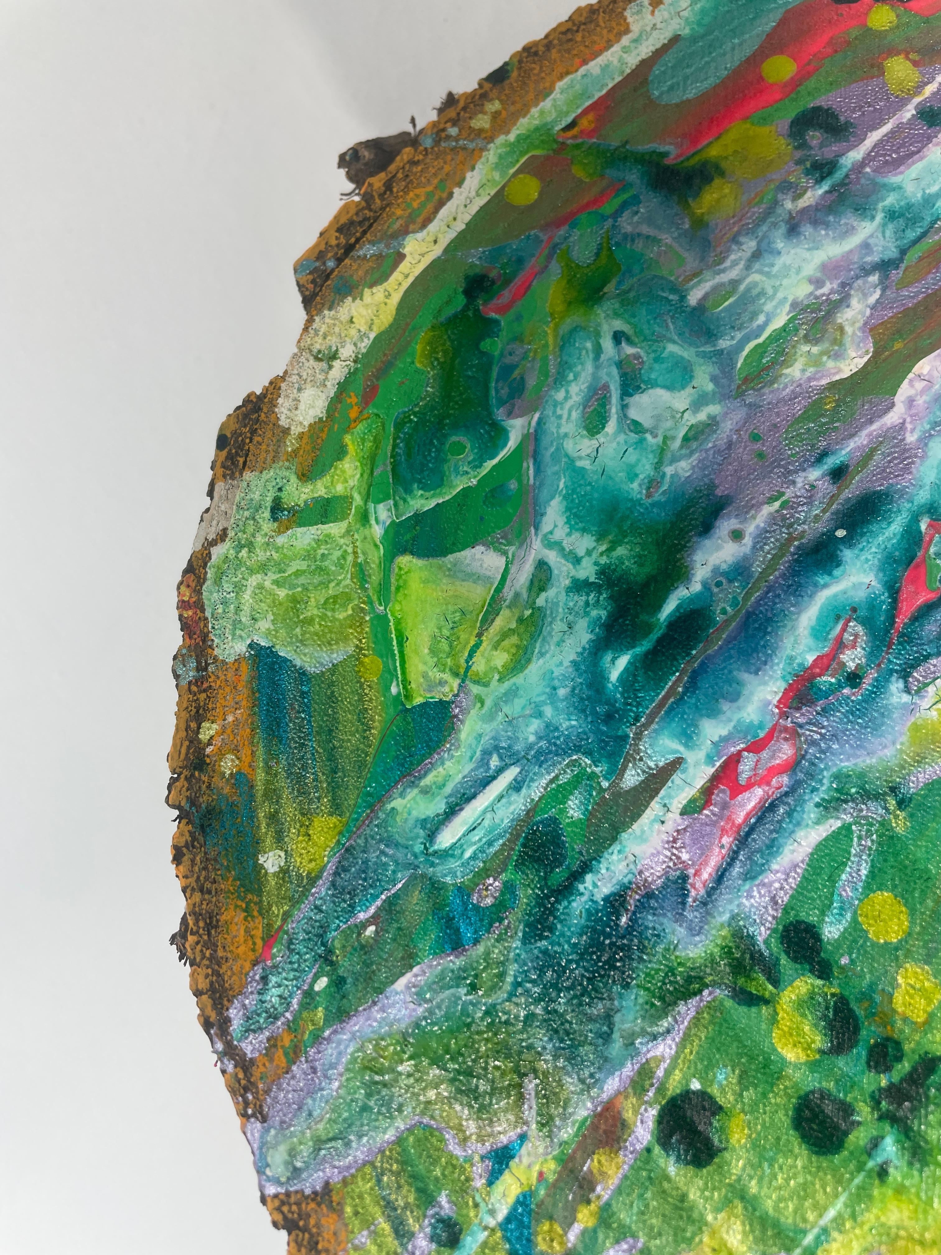 Fuga vibrante - Painting di Karaya