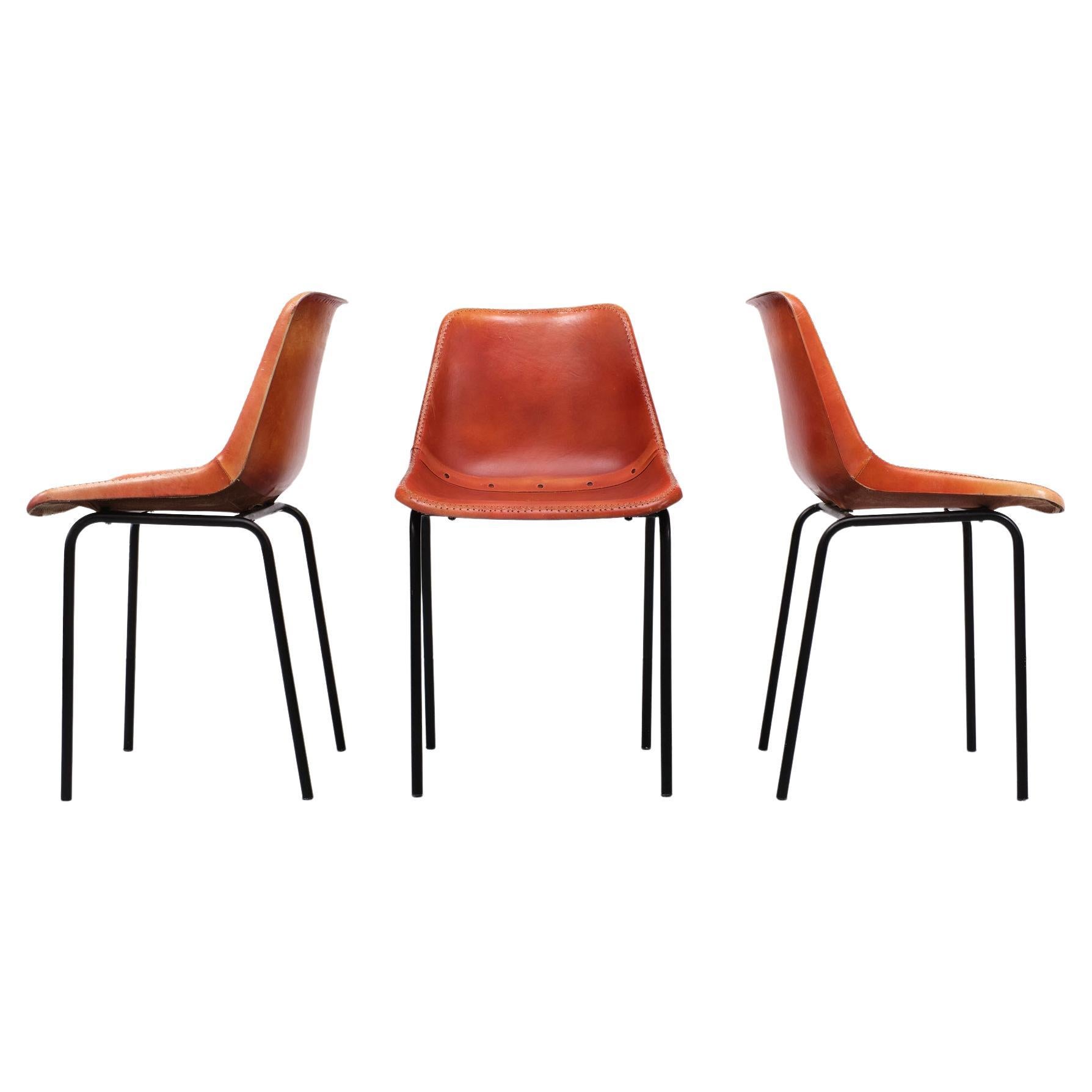 Kare Design stich leather chairs Germany  For Sale