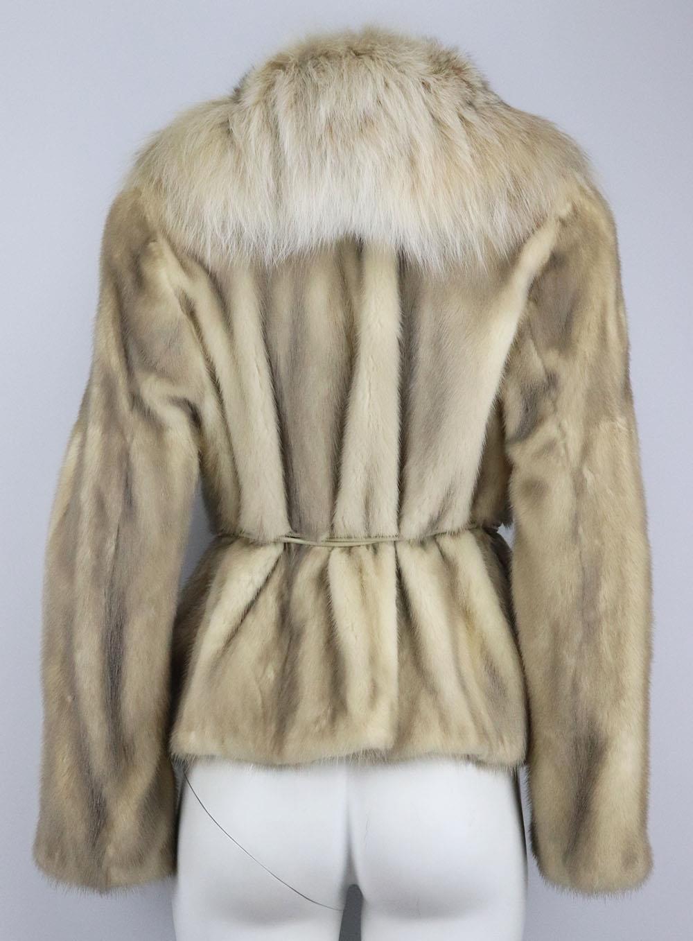 Karee Lynx And Mink Fur Jacket Small In Excellent Condition In London, GB