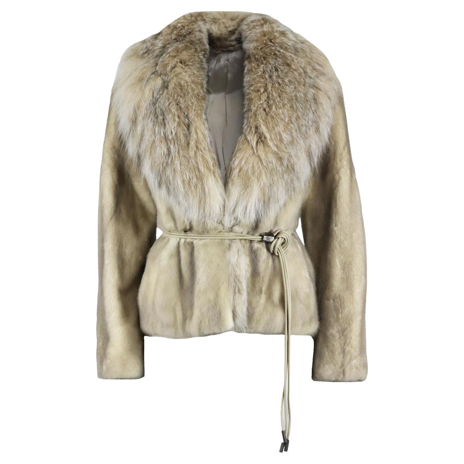 Karee Lynx And Mink Fur Jacket Small