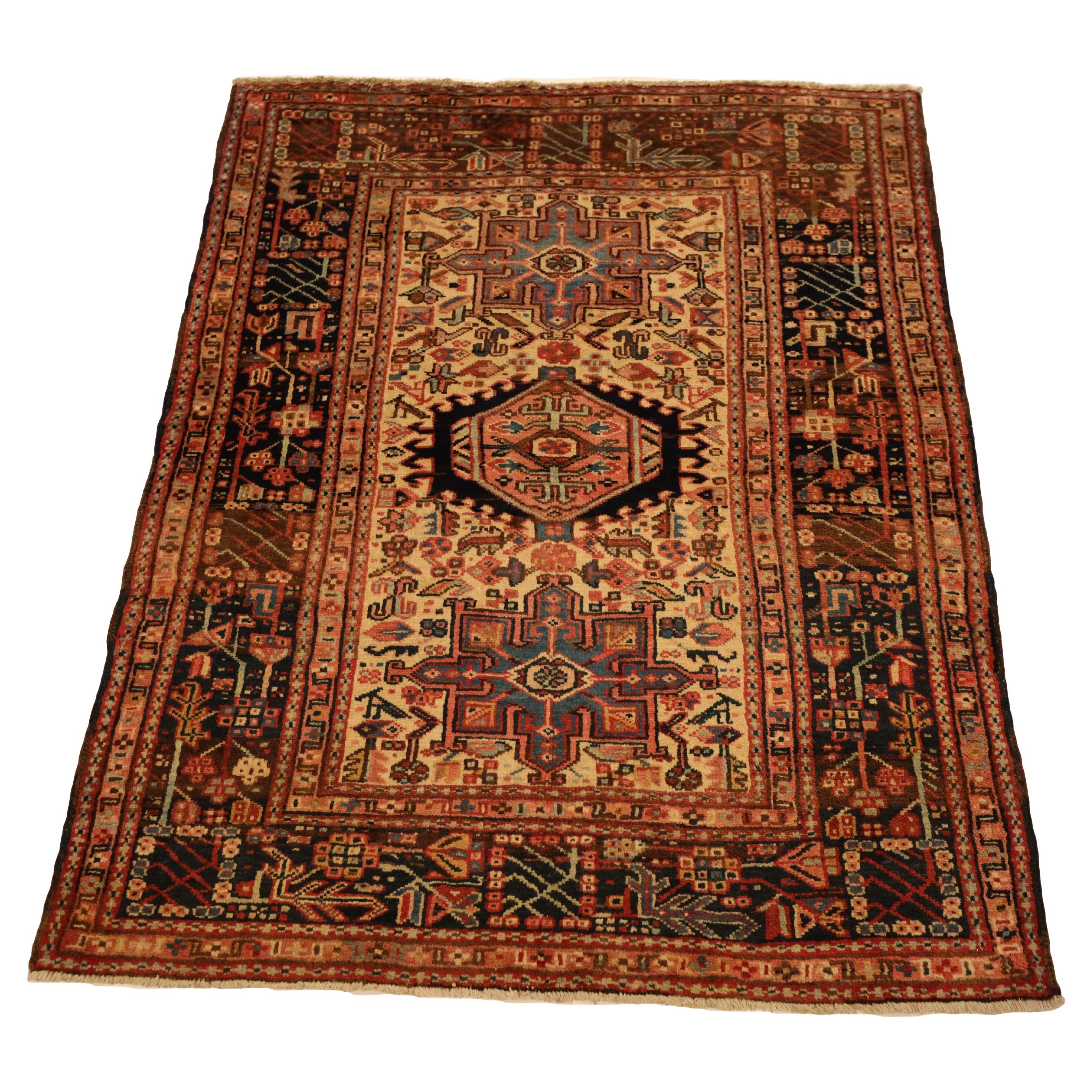 Karejeh Semi-Antique Rug - 3'8" x 4'5"