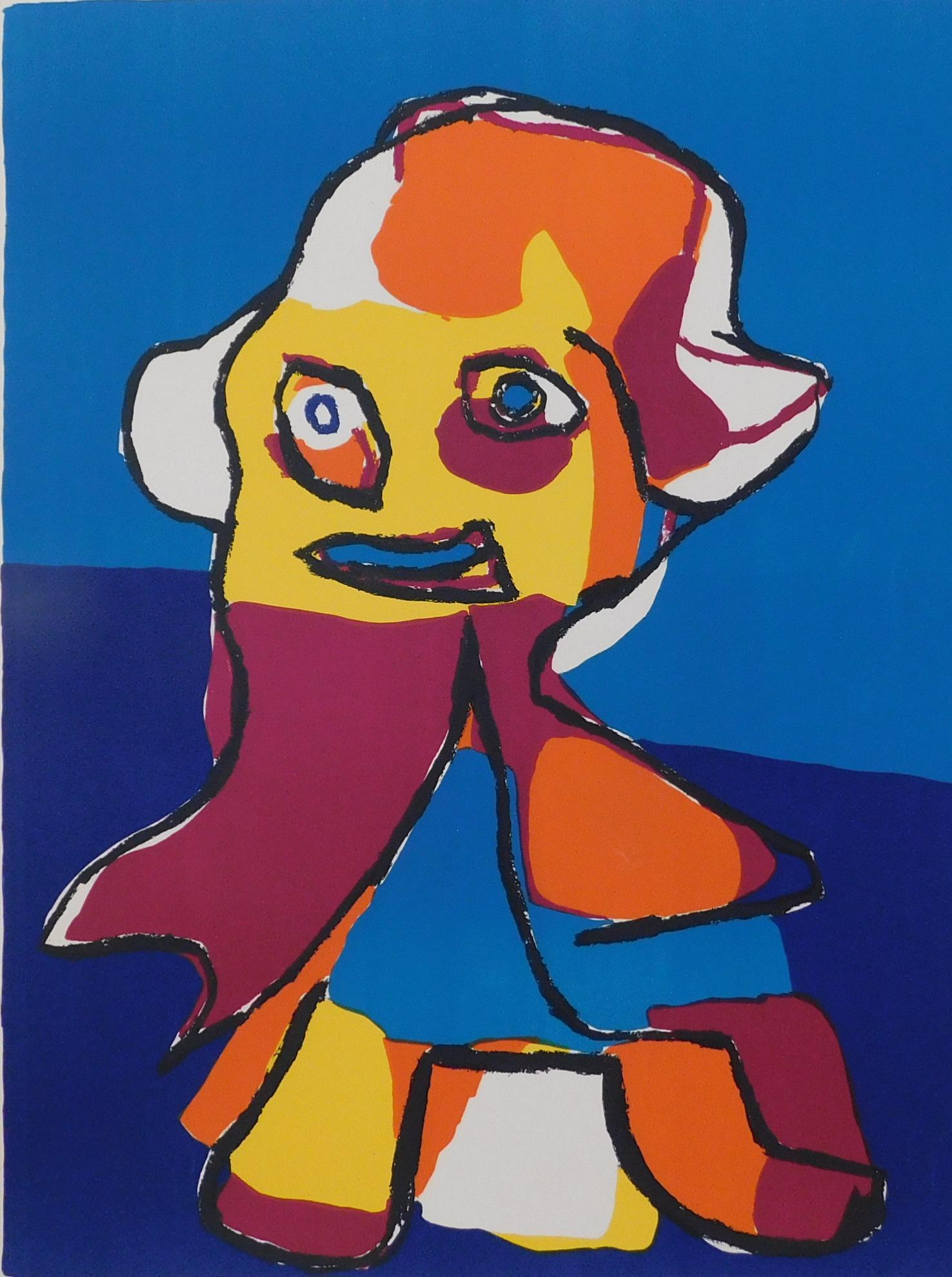 Karel Appel, abstrakte Original-Farblithographie, 1969  im Angebot 2